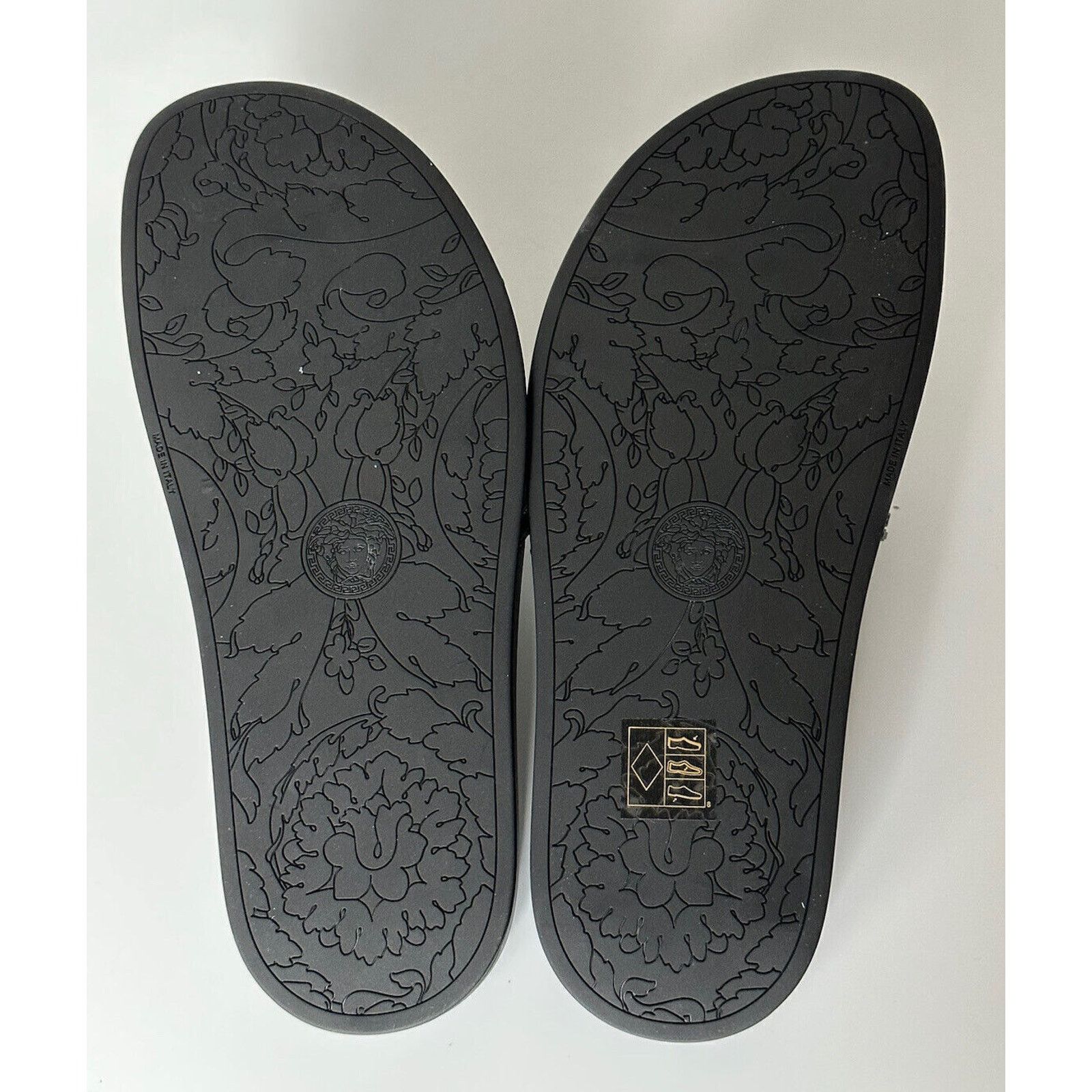 Versace Versace Gold Medusa Head Sandals Black 9 US (39 Euro) IT NIB Size US 9 / IT 39 - 9 Thumbnail