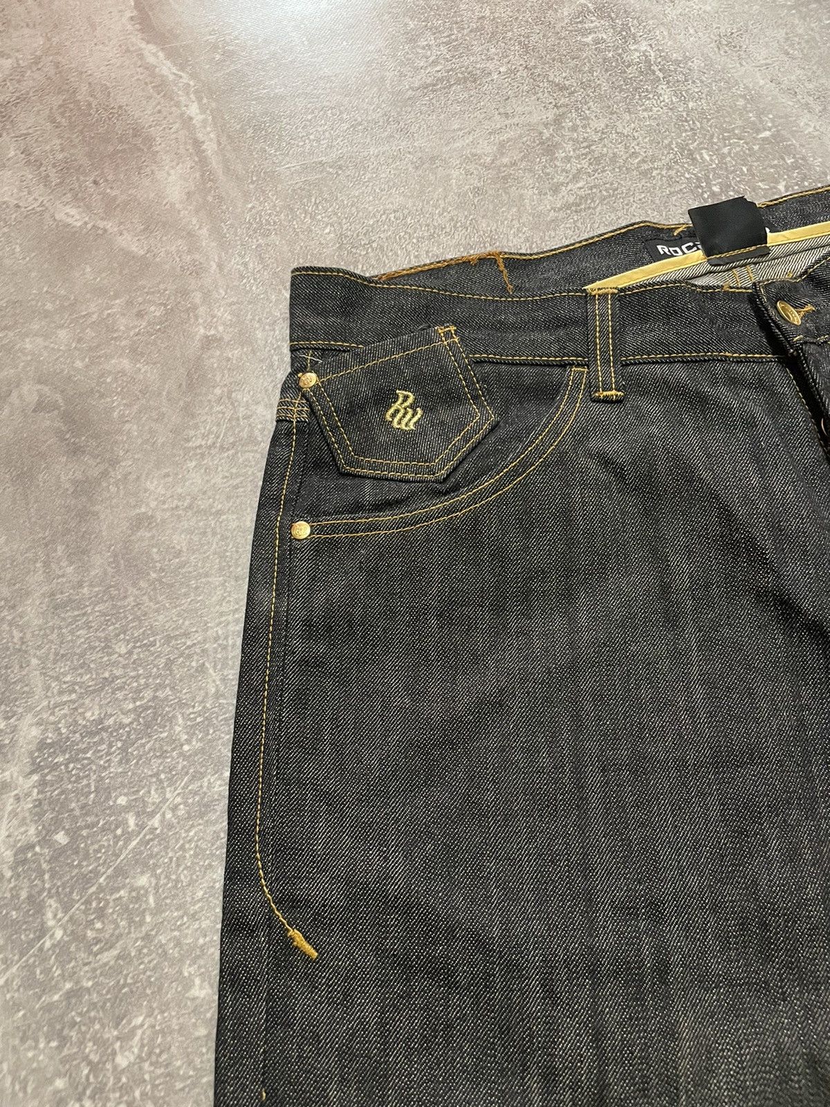 Rocawear × Vintage Vintage Rocawear Rap Jeans Shorts Size US 38 / EU 54 - 9 Thumbnail