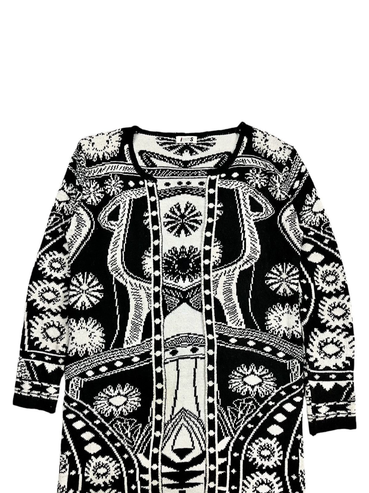 Issey Miyake 1980s Issey Sport - Artisanal Long Knitted Cardigan Size US M / EU 48-50 / 2 - 4 Thumbnail