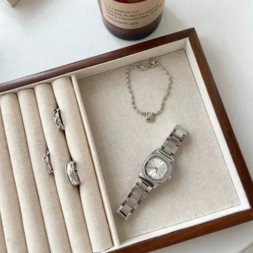 Jewelry Gold Octagon Face Women's Watch with Crystal Accents Size ONE SIZE - 4 Thumbnail