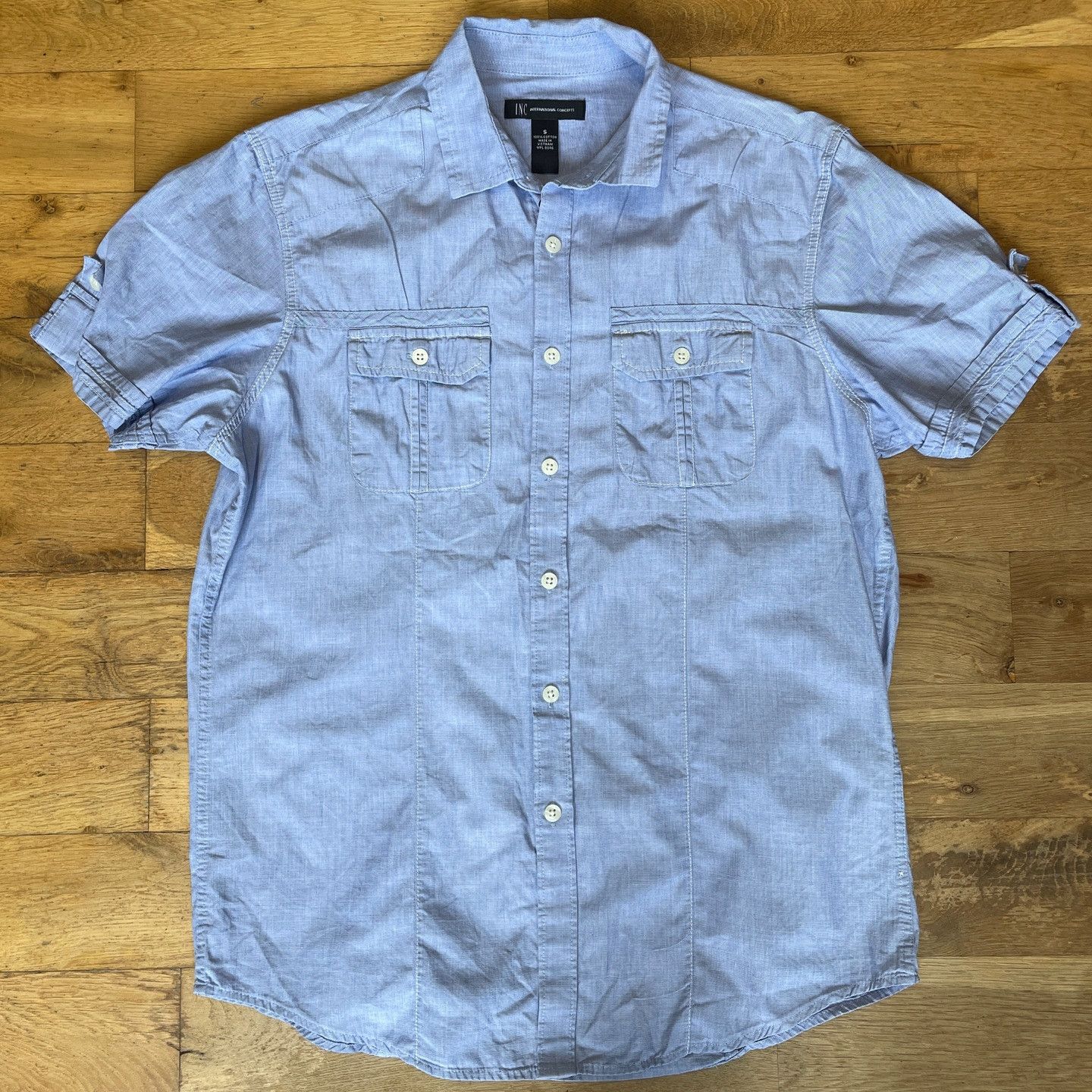 UNIK International Inc. Inc International Concepts Men's Cotton Summer Shirt Size S Size US S / EU 44-46 / 1 - 1 Thumbnail