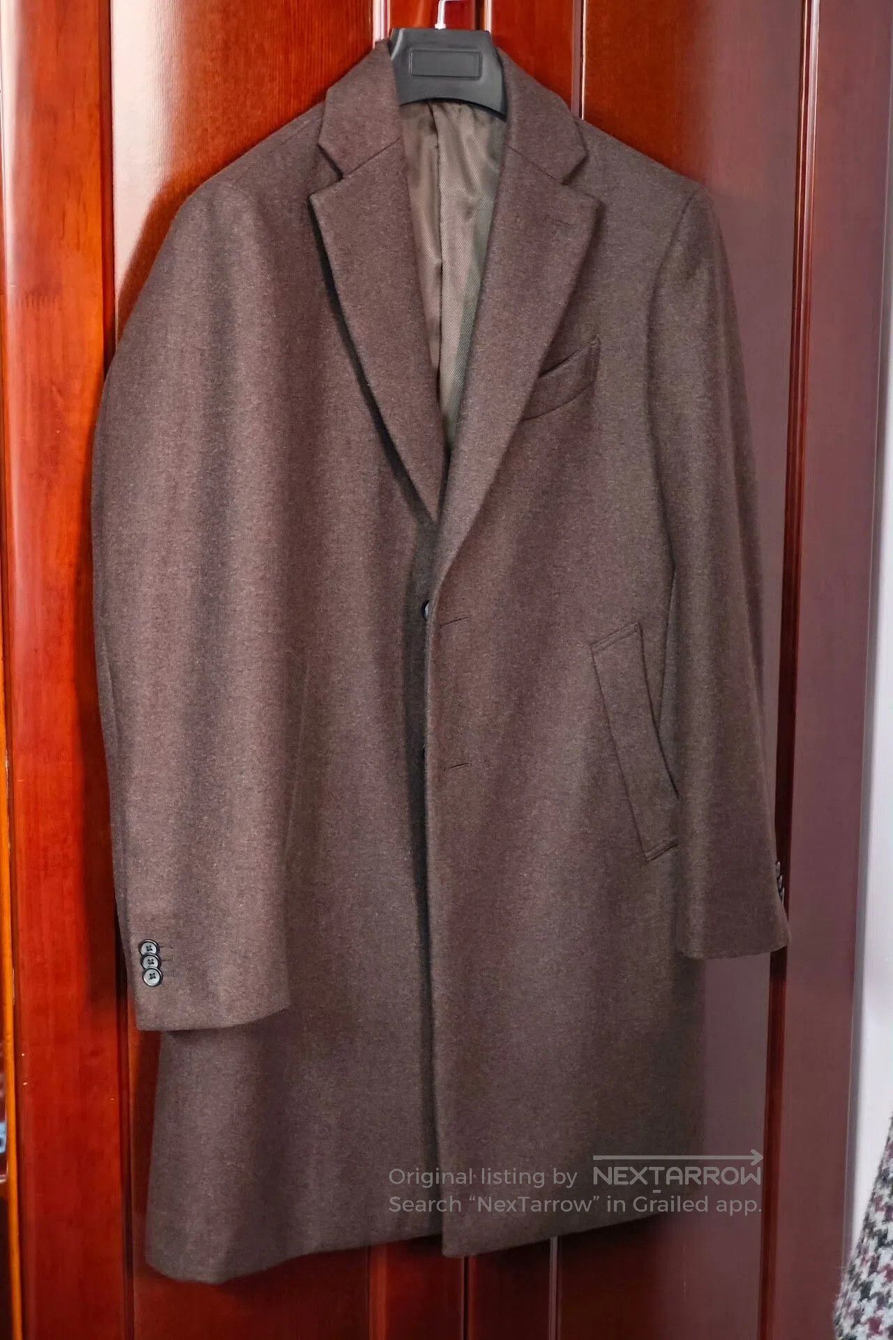 Japanese Brand Custom Italian Wool Blend Overcoat. Size US M / EU 48-50 / 2 - 1 Thumbnail
