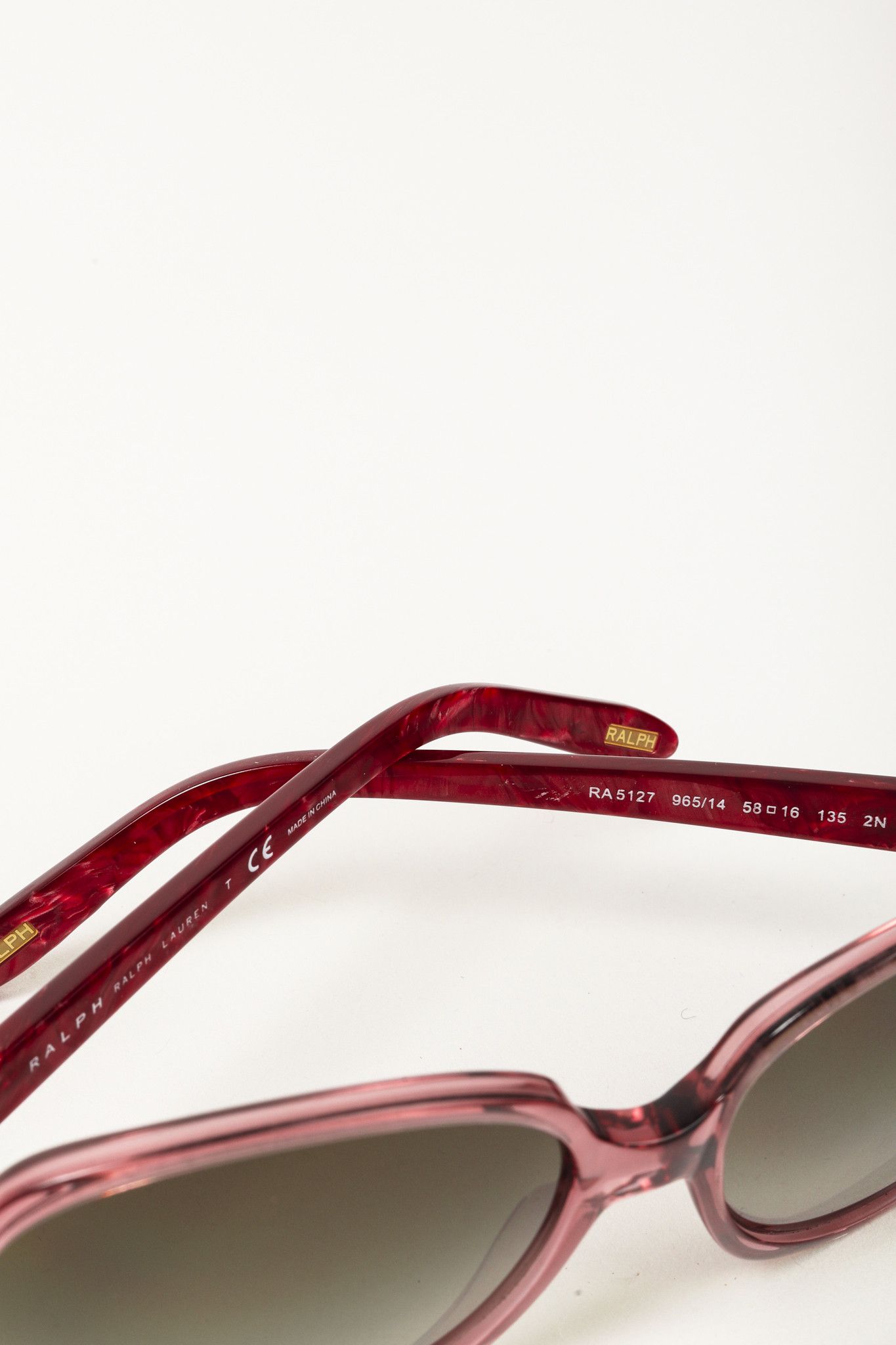 Ralph Lauren Ralph Lauren Pink Mauve Shell Pattern Sunglasses Size ONE SIZE - 7 Thumbnail
