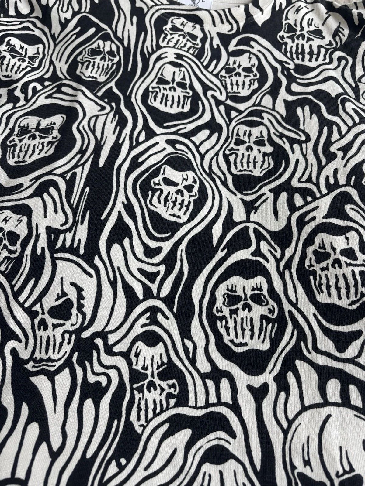 Warren Lotas WARREN LOTAS Reaper All Over T-Shirt Black White XXL Size US XXL / EU 58 / 5 - 1 Thumbnail