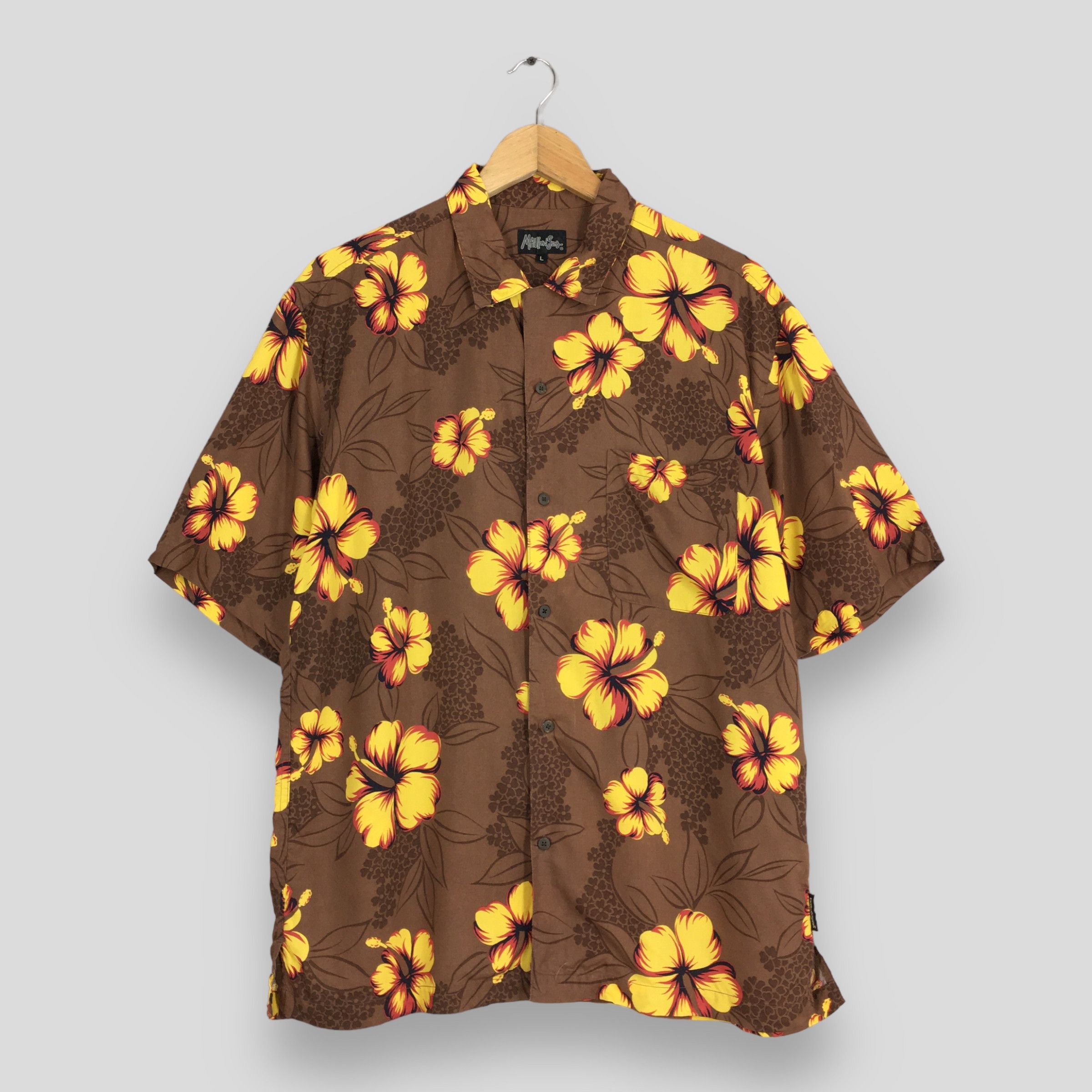 Life's a Beach × Maui and Sons Maui and Sons Hibiscus Flower Tropical Hawaii Cotton Shirt L Size US L / EU 52-54 / 3 - 1 Thumbnail