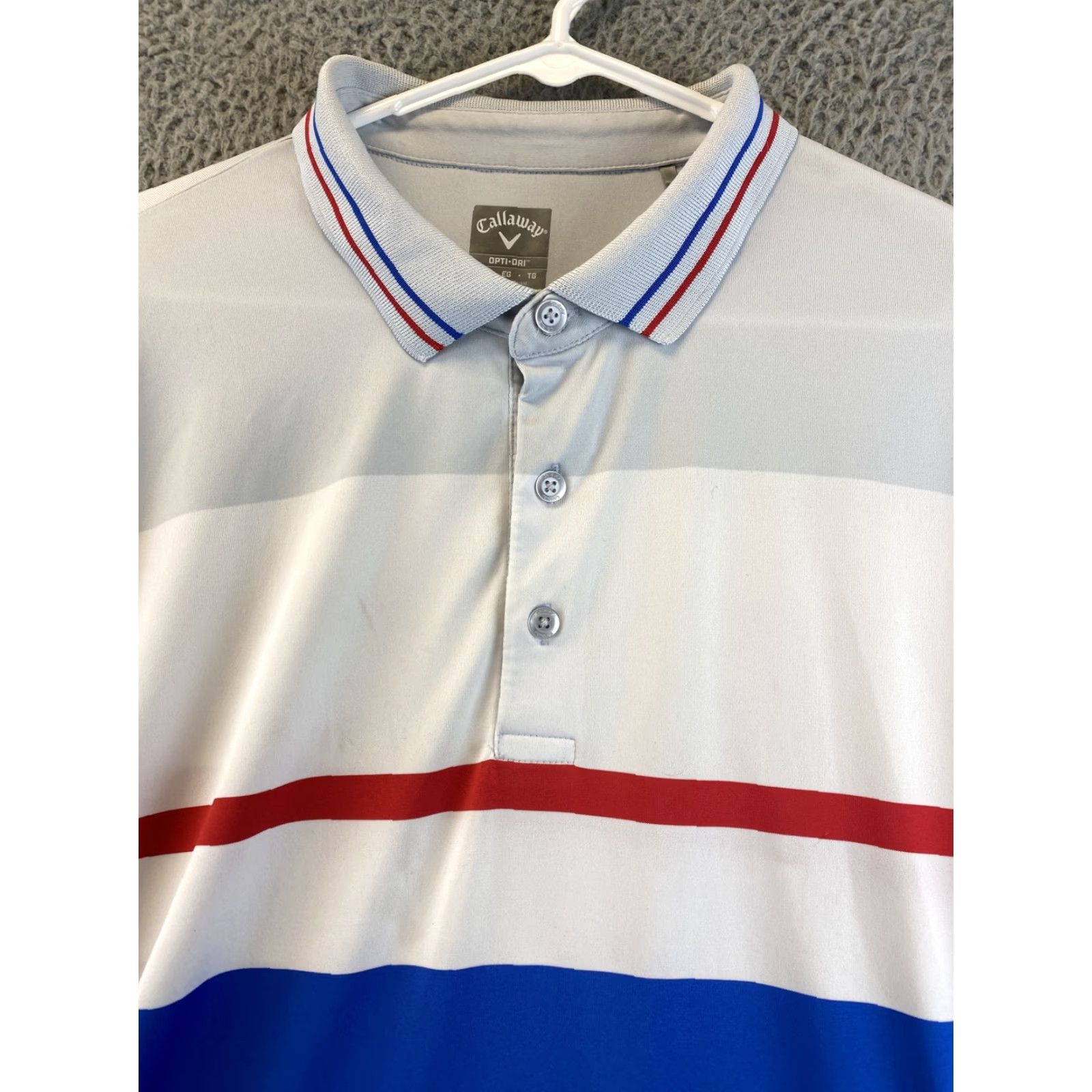 Callaway Callaway Polo Shirt Mens XL Blue Short Sleeve Golf Opti Dri / 90-40 Size US XL / EU 56 / 4 - 3 Thumbnail
