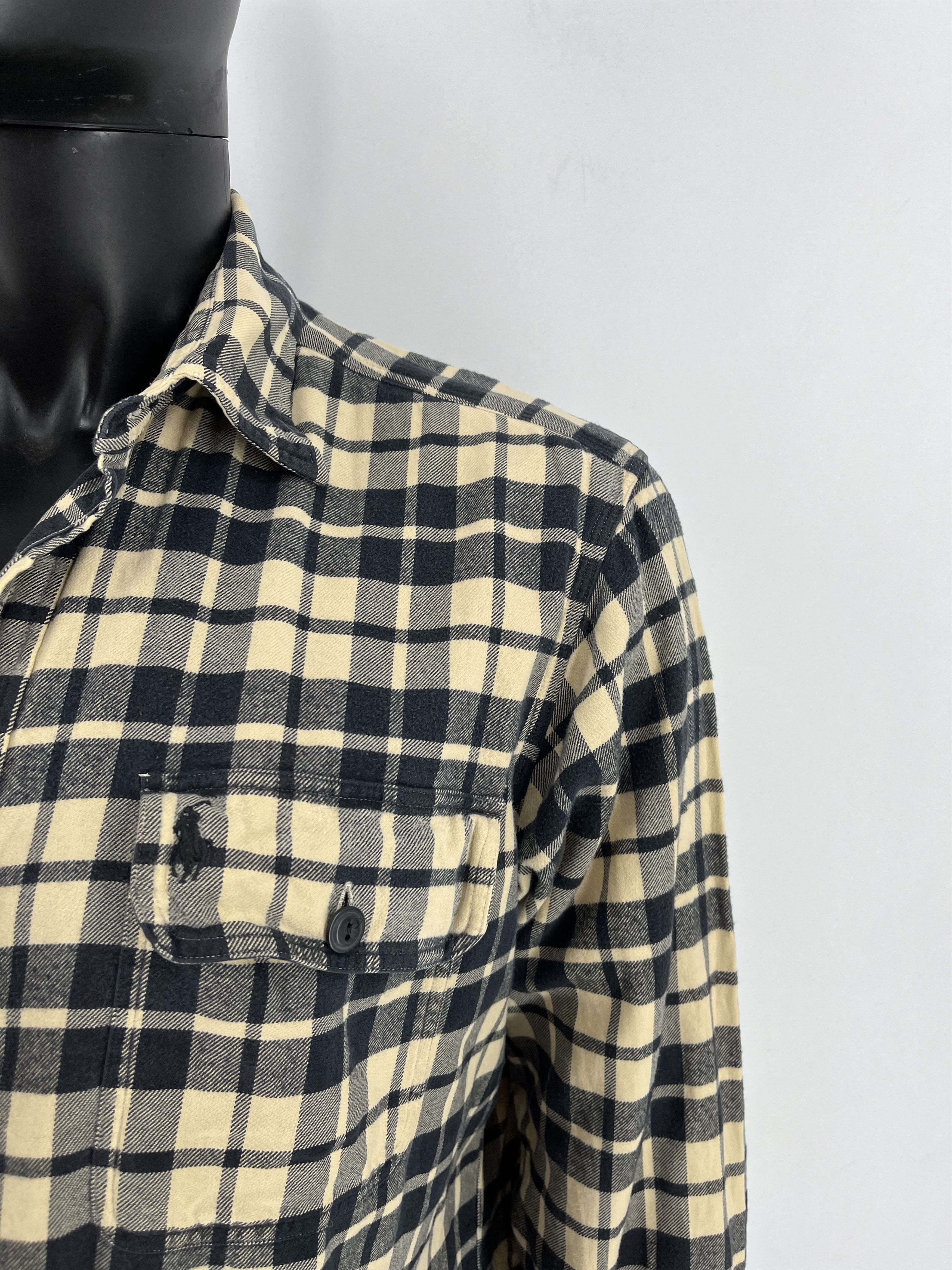 Polo Ralph Lauren × Ralph Lauren Vintage Flannel Polo Raplh Lauren Plaid Shirt Travis style Size US L / EU 52-54 / 3 - 7 Thumbnail