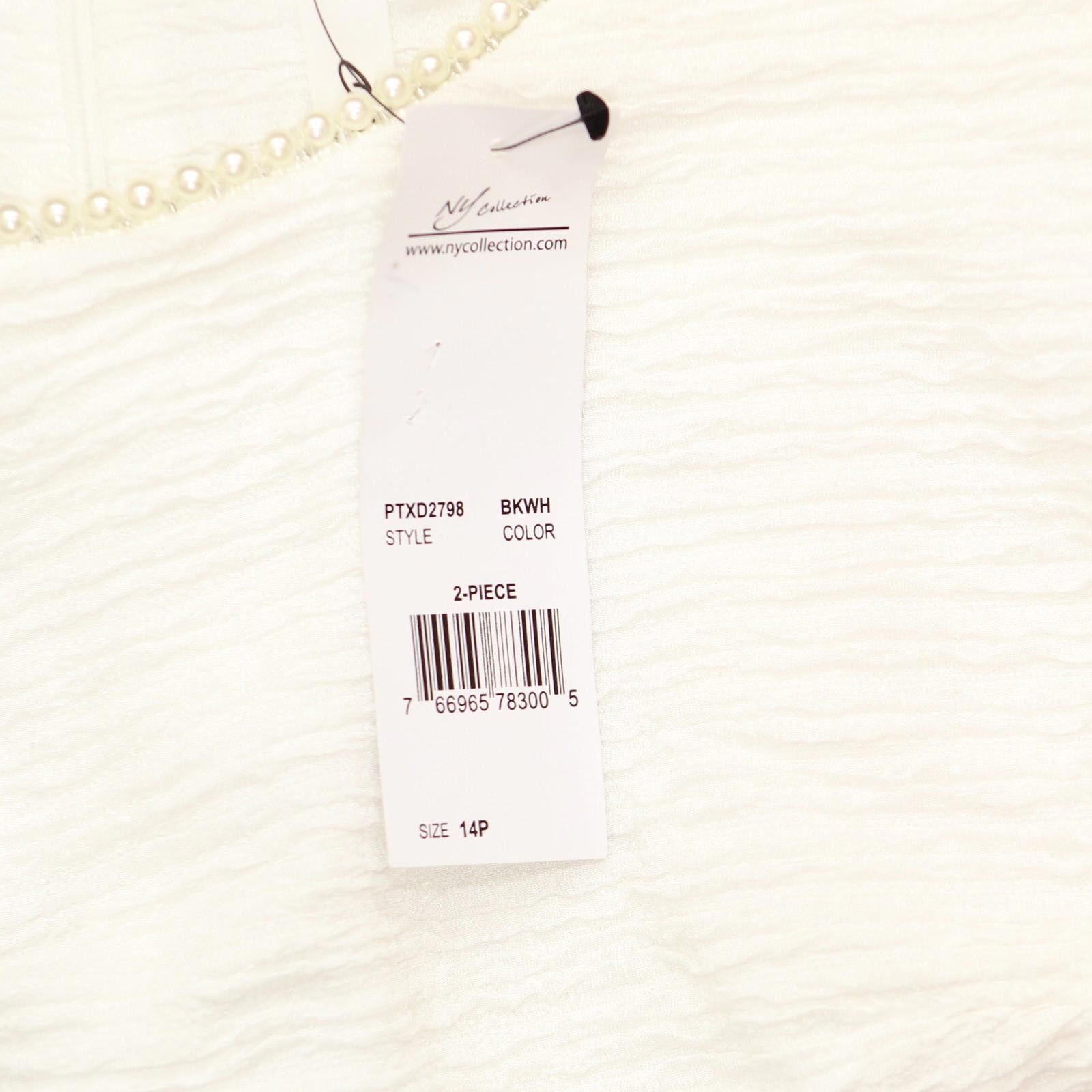 Other Nwt Ny Collection Knit Dress Set Ptxd2798 Black / White 14p Size XL / US 12-14 / IT 48-50 - 7 Thumbnail