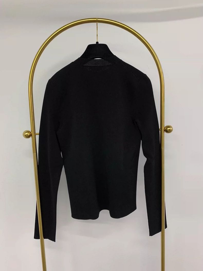 Balenciaga Balenciaga Black Letter Logo Knit Top Size US M / EU 48-50 / 2 - 3 Thumbnail