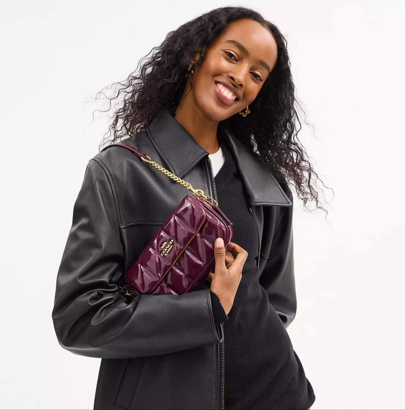 Coach Hailey Flap Bag With Quilting CCE12 Size ONE SIZE - 9 Thumbnail
