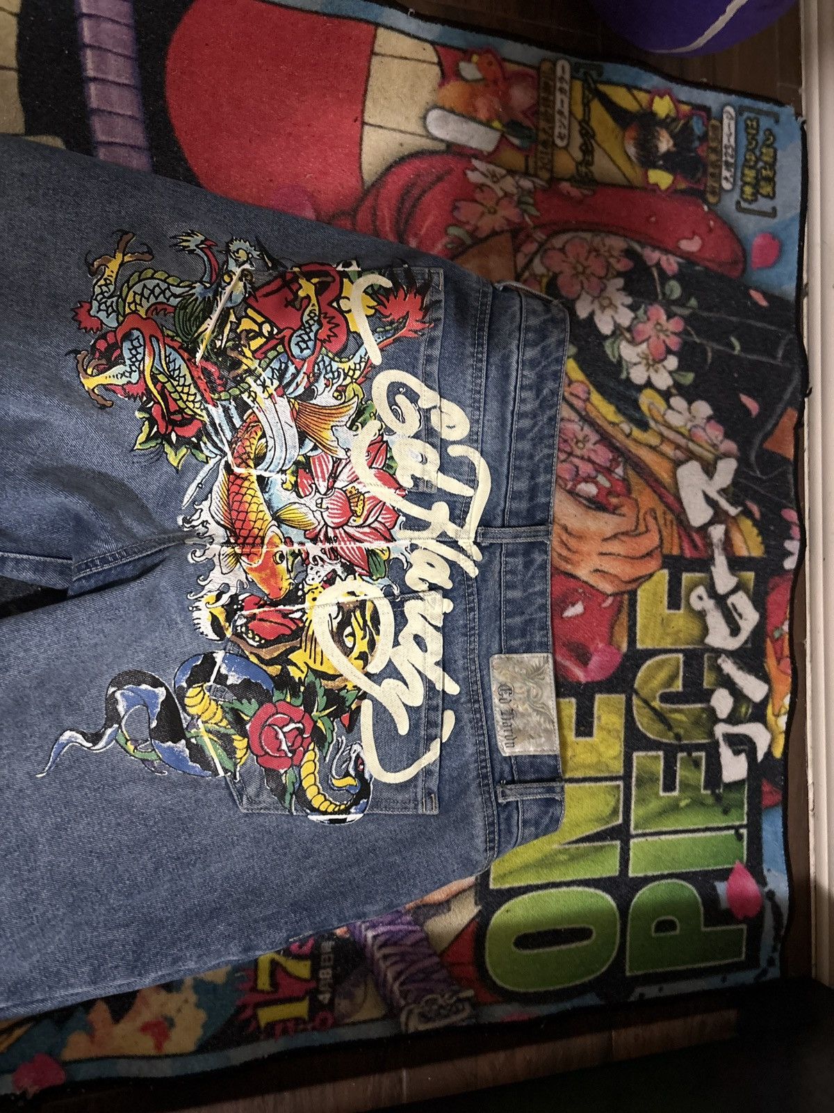 Ed Hardy Y2K Low rise Flared Ed Hardy Jeans Size US 31 - 2 Thumbnail