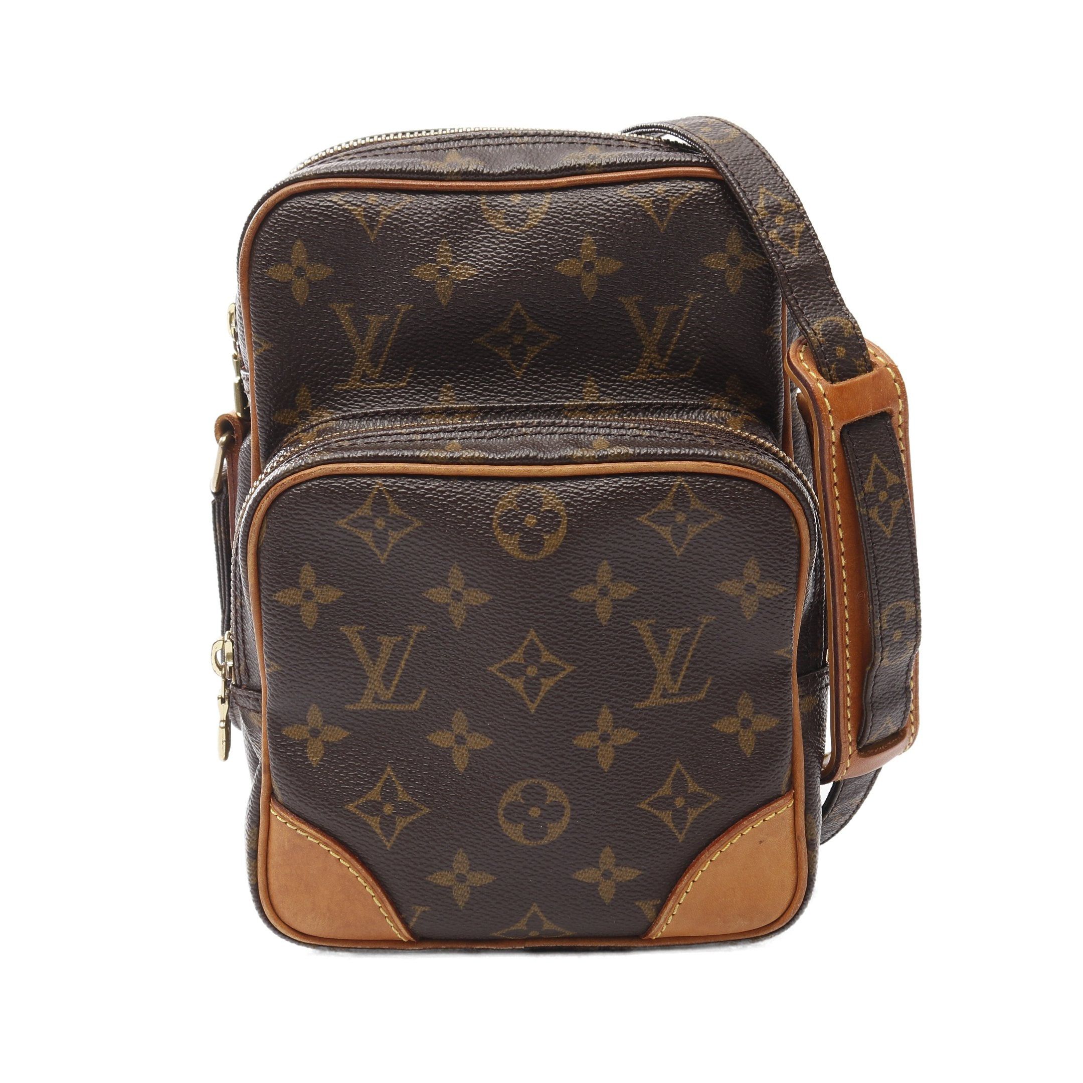 Louis Vuitton Louis Vuitton Amazon Monogram Shoulder Bag Leather Brown Size ONE SIZE - 1 Thumbnail