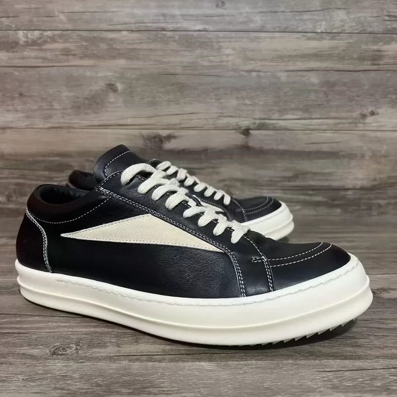 Rick Owens Rick Owens Infringement of black and white leather shoes 2 Size US 10 / EU 43 - 2 Thumbnail