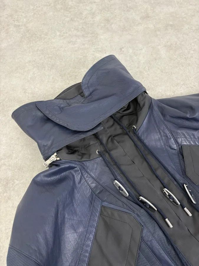 Gucci AW2010 Gucci Navy & Black Nylon & Leather Cargo Jacket Size US M / EU 48-50 / 2 - 5 Thumbnail