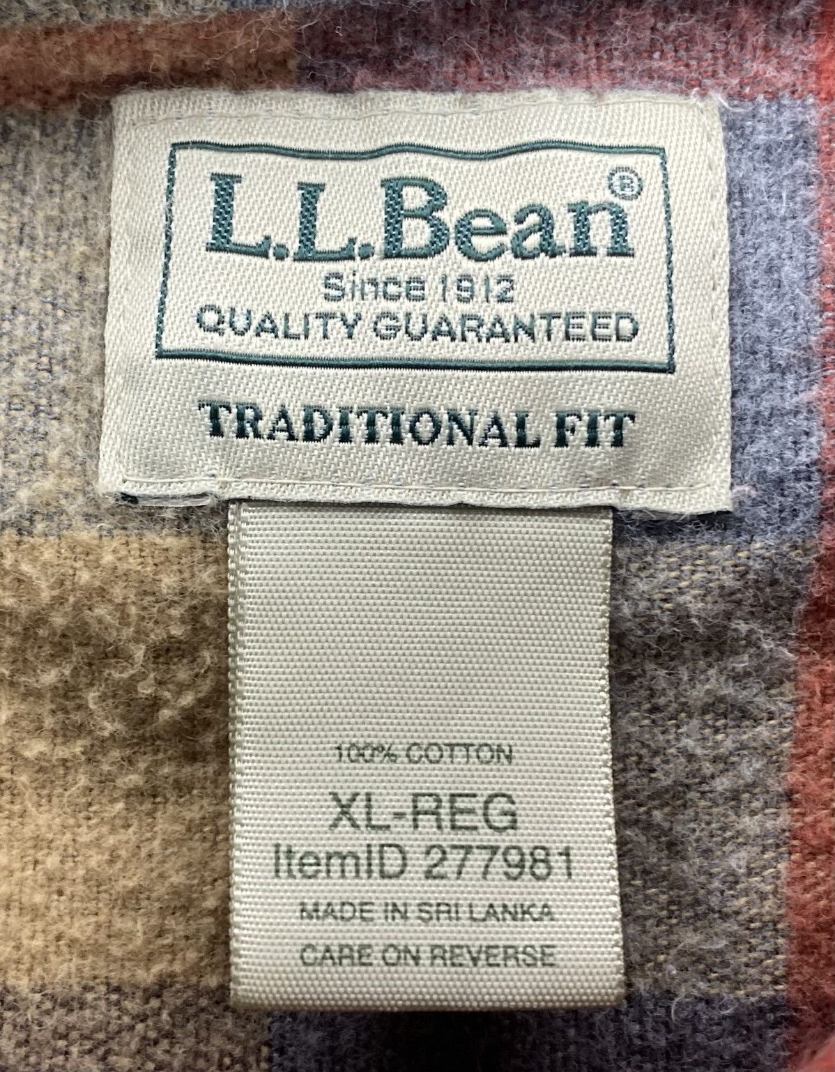 L.L. Bean LL Bean Flannel Shirt XL Traditional Fit Chamois Plaid Size US XL / EU 56 / 4 - 2 Thumbnail