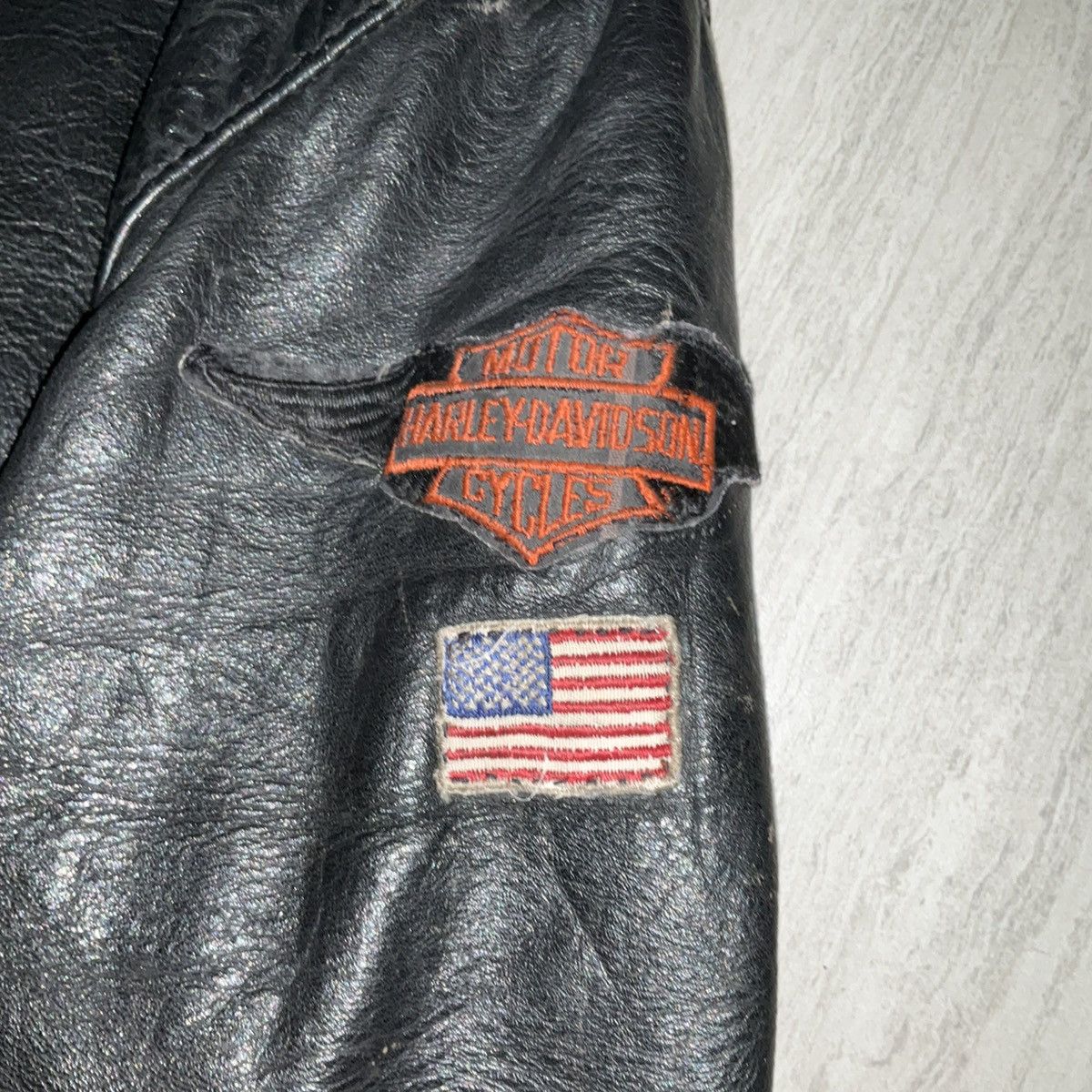 Harley Davidson Vintage Leather Harley Davidson Moto Jacket Size US XS / EU 42 / 0 - 3 Thumbnail