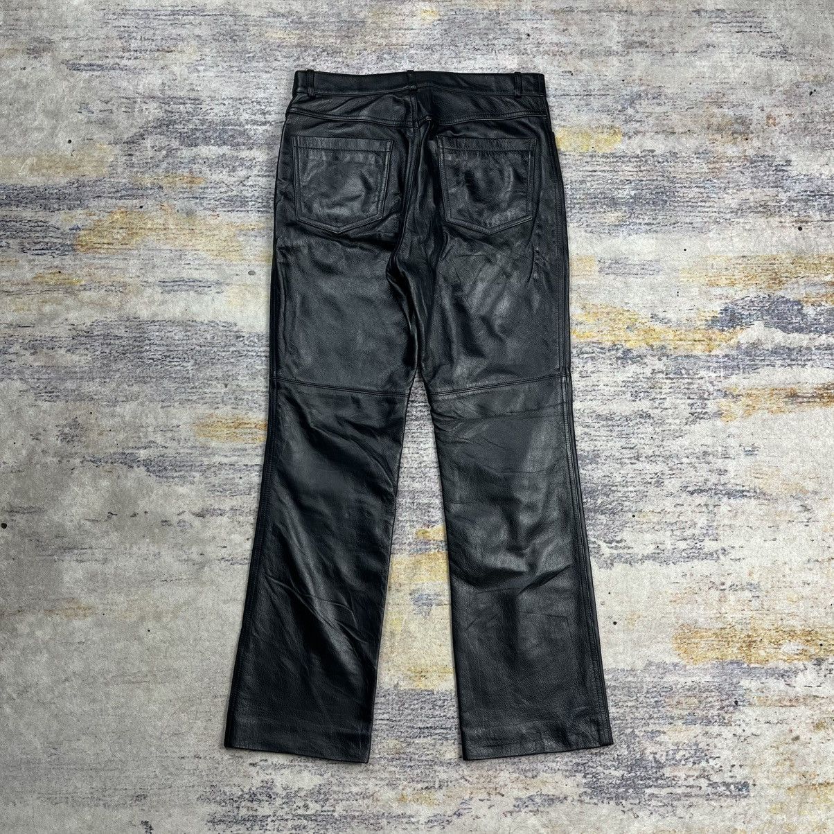agnes b. Vintage 90s Agnes B leather pants Size US 30 / EU 46 - 2 Thumbnail