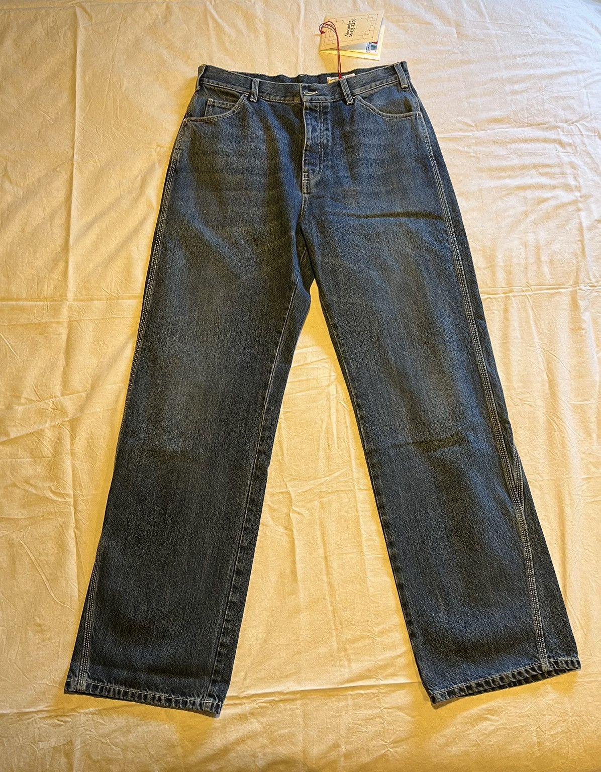 Alexander McQueen Alexander McQueen baggy wide leg jeans. Size US 34 / EU 50 - 4 Thumbnail