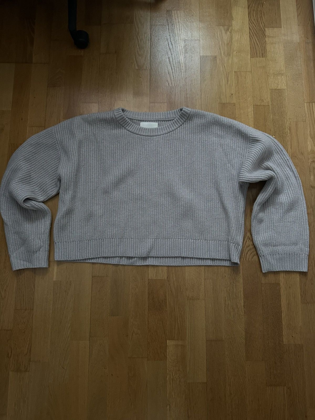 Sangiev Sangiev Fog Cropped Knit Jumper Size US M / EU 48-50 / 2 - 1 Thumbnail