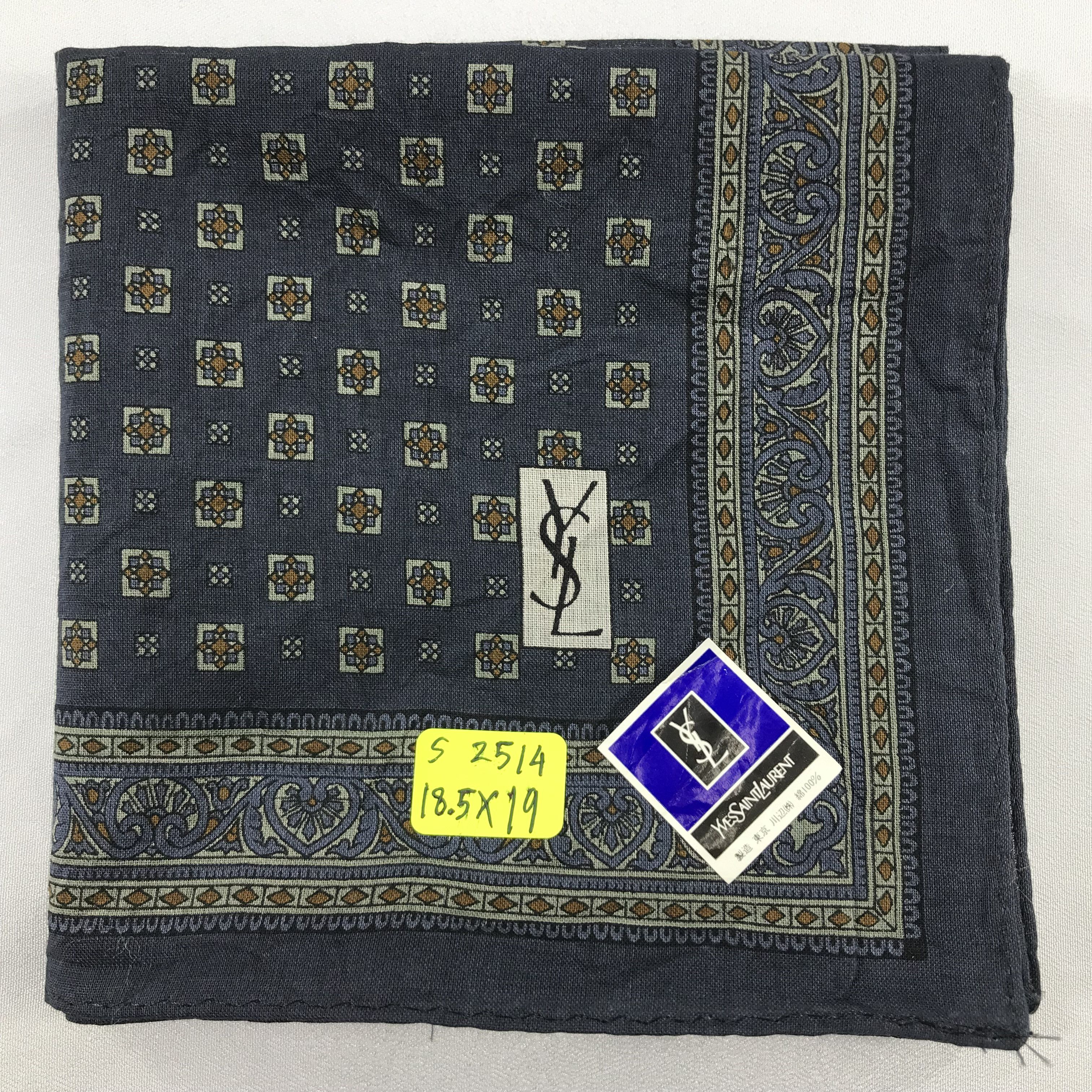 Vintage × Yves Saint Laurent Yves Saint Laurent Bandana / Handkerchief/Neckerchief -S2514 Size ONE SIZE - 6 Thumbnail