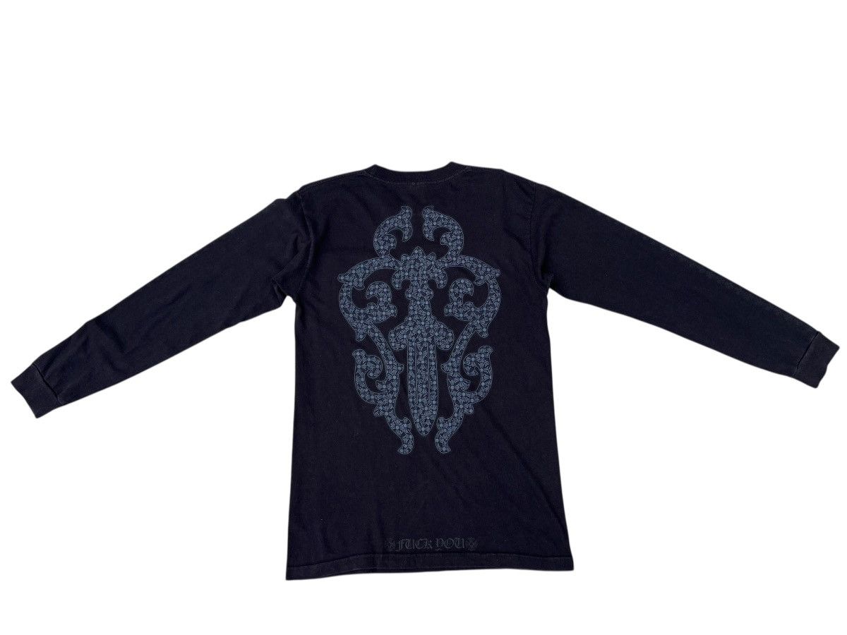 Chrome Hearts Vintage Chrome Hearts Dagger Long Sleeves t shirt Size US M / EU 48-50 / 2 - 18 Thumbnail