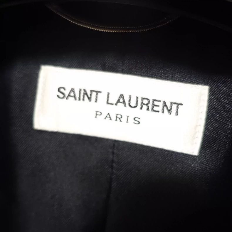 Saint Laurent Paris Saint Laurent Paris Saint Laurent Herringbone Wool Blazer Size US L / EU 52-54 / 3 - 4 Thumbnail