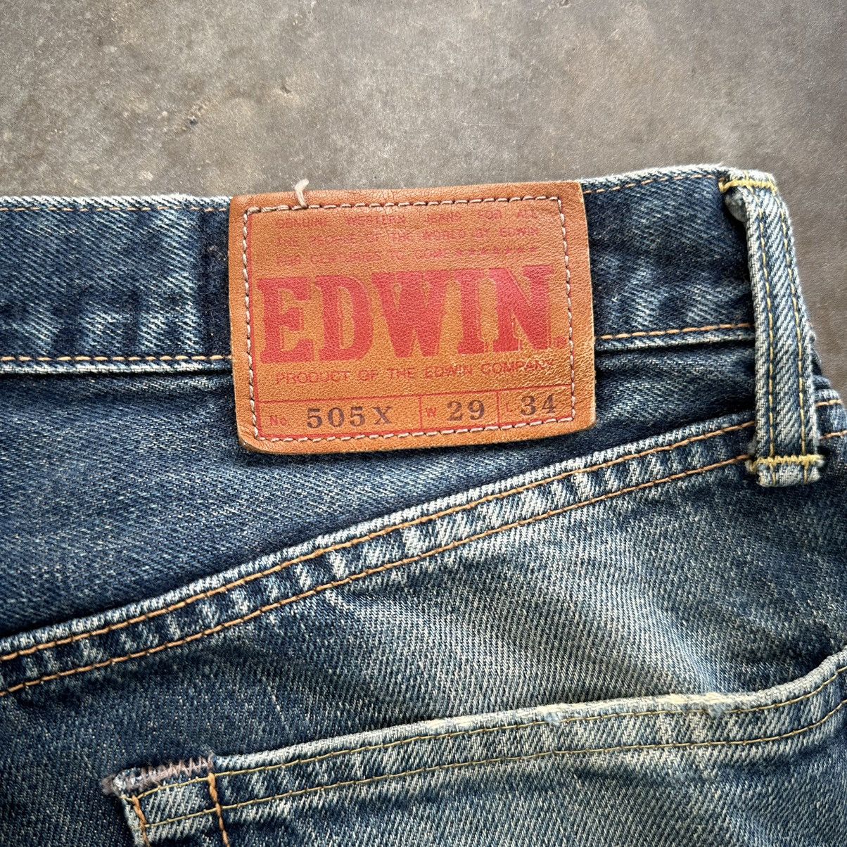 Japanese Brand Vintage Edwin 505x Distressed Faded Denim Jean Pant W29 Size US 29 - 12 Thumbnail