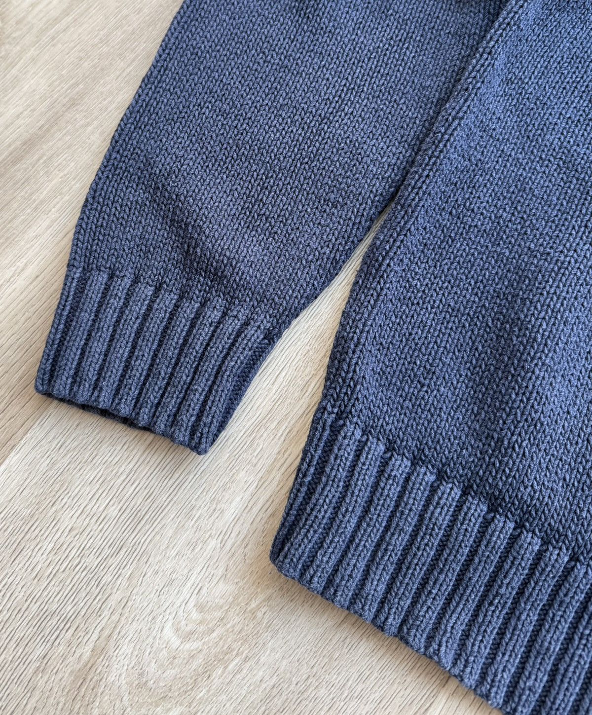 Polo Ralph Lauren Vintage Polo Ralph Lauren Navy Blue Knit Sweater Size US XL / EU 56 / 4 - 2 Thumbnail