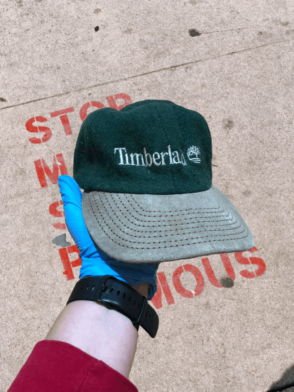 Timberland Streetwear Green Hats One Size Y2K big logo Timberland Size ONE SIZE - 1 Thumbnail