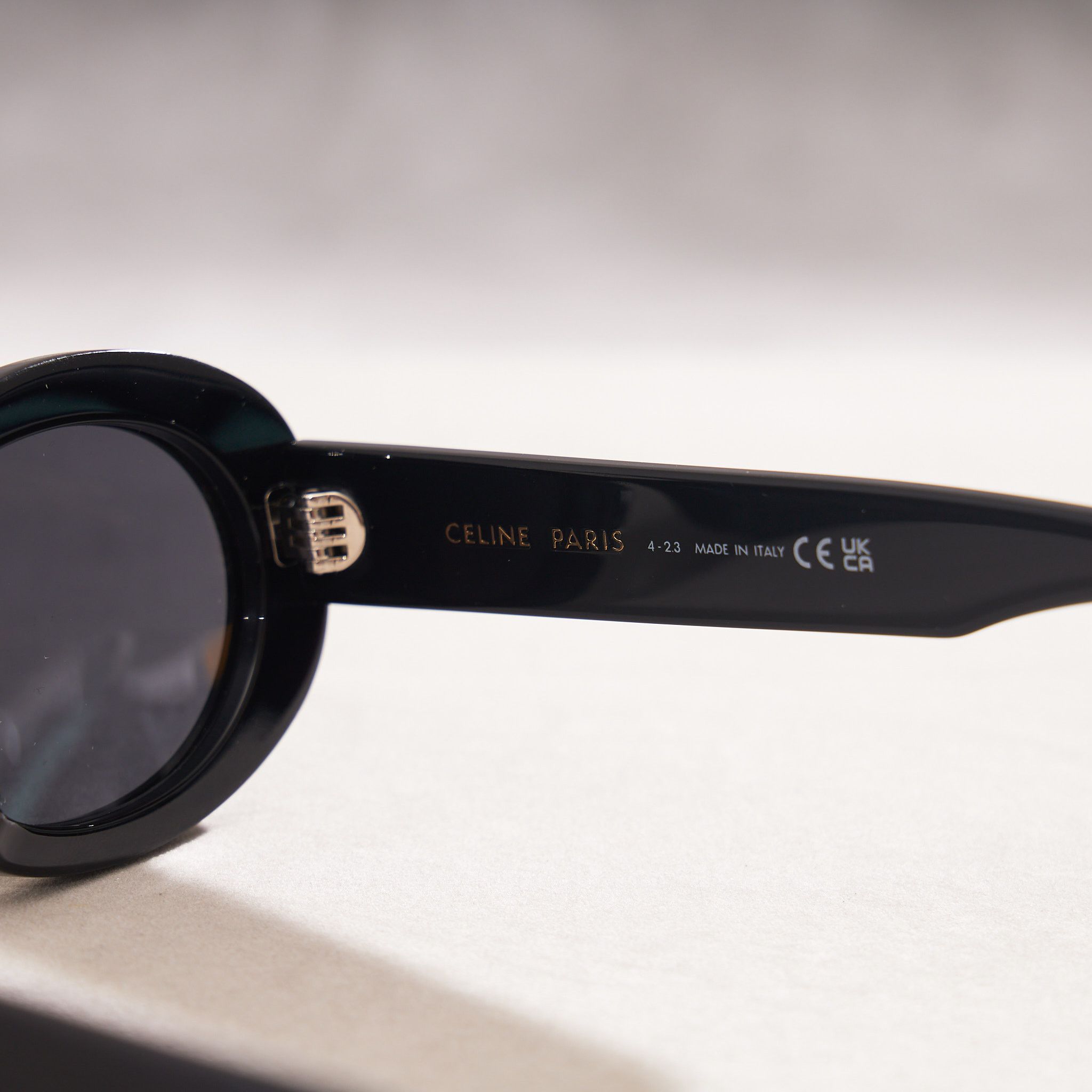 Celine CELINE Triomphe 01 Sunglesses In Acetate BLACK Size ONE SIZE - 9 Thumbnail