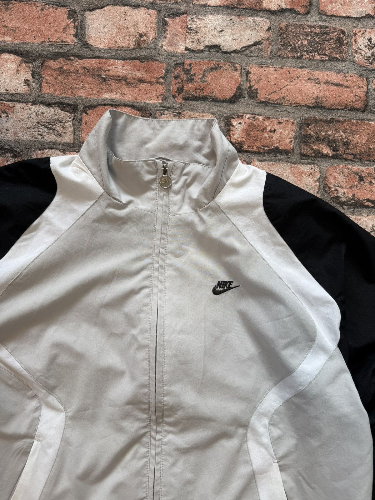 Nike × Vintage 90’s NIKE RARE LOGO Y2K SWOOSH RETRO NYLON ZIP JACKET Size US M / EU 48-50 / 2 - 2 Thumbnail