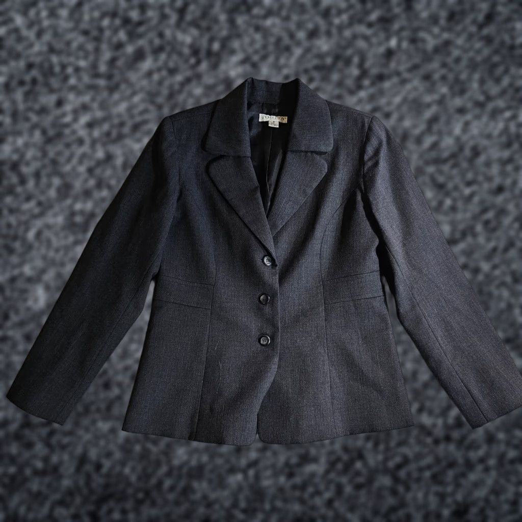 Pendleton VINTAGE Pendleton Petite Virgin Wool Blazer Suit Jacket Women's Size 8 Gray 3 Button Blazer Mildly Used Size M / US 6-8 / IT 42-44 - 1 Thumbnail