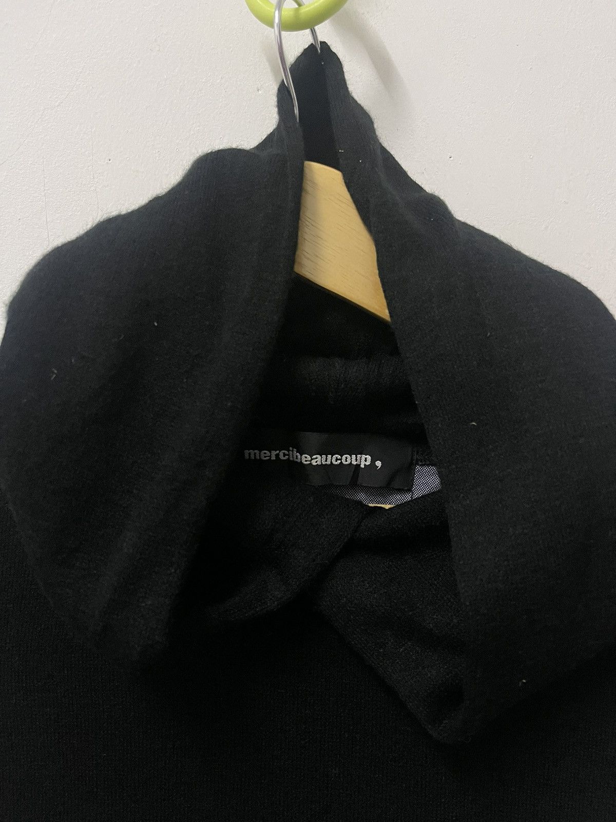 Issey Miyake Mercibeaucoup Issey Miyake Denim Back Hooded Sweatshirt Size US L / EU 52-54 / 3 - 6 Thumbnail