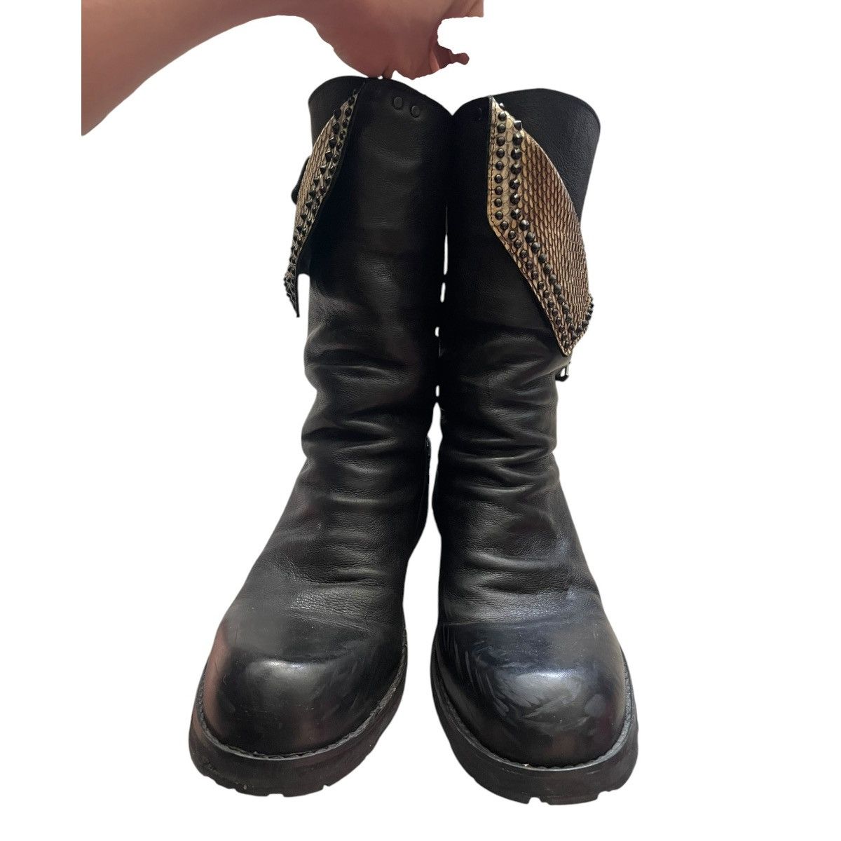 KMRii Kmrii snakeskin crush boots Size US 9 / EU 42 - 4 Thumbnail