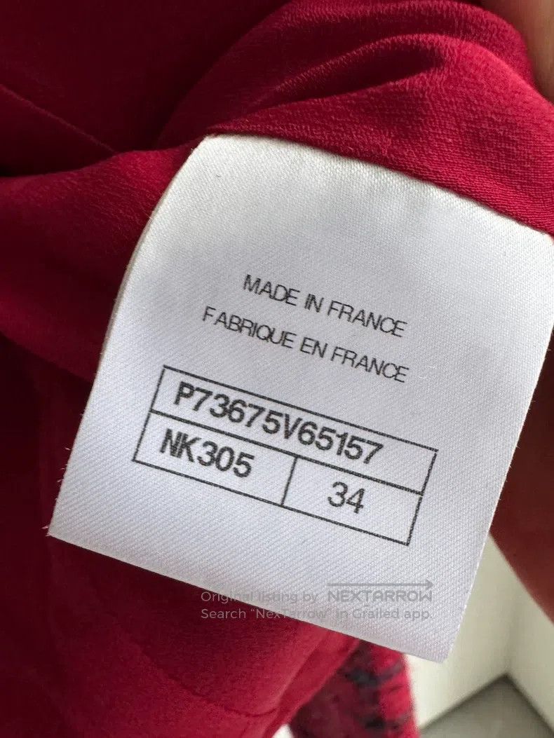 Chanel Chanel 22K red and black plaid colour dot jacket Size XXS / US 00 / IT 34 - 7 Thumbnail