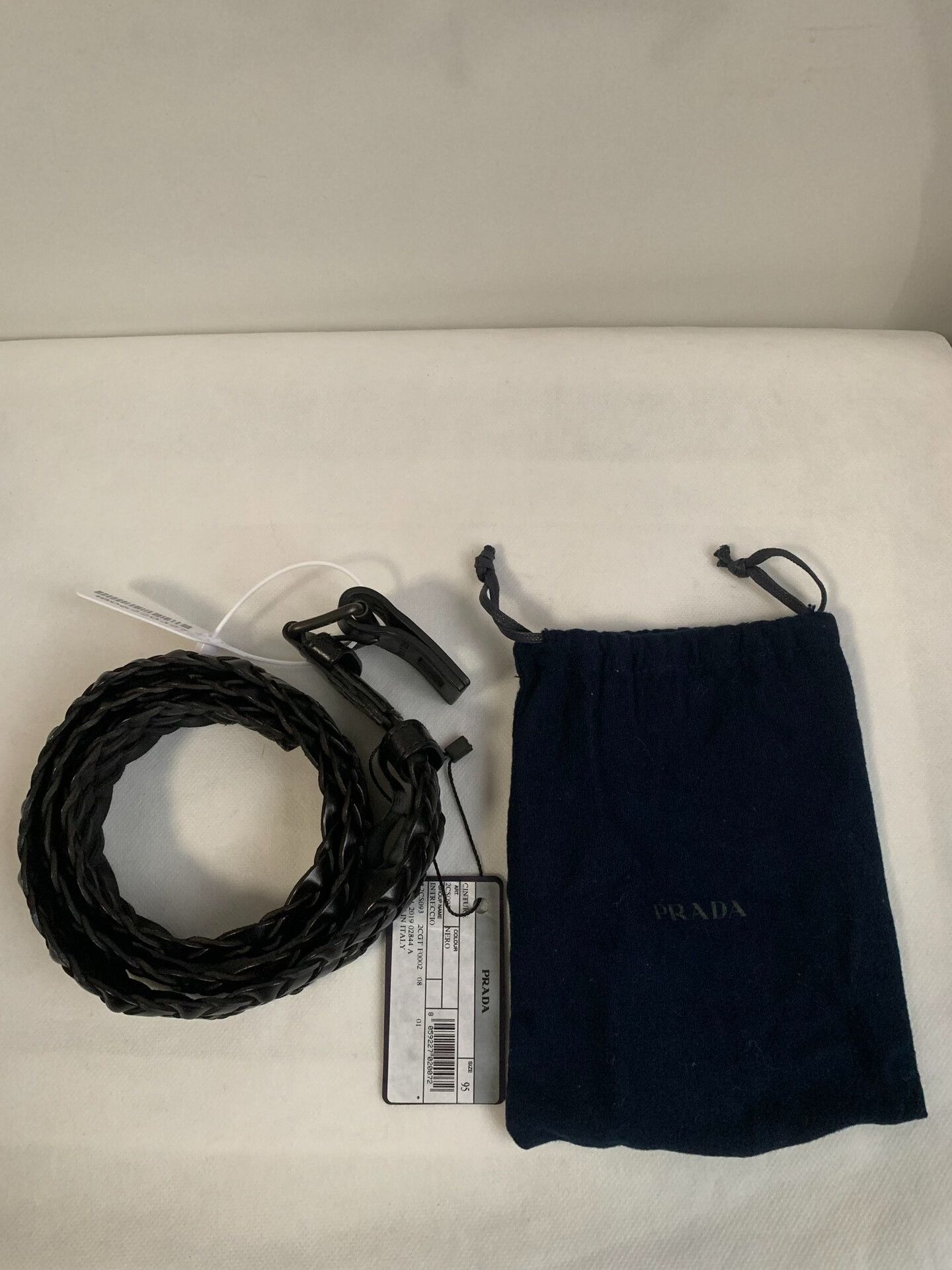 Prada PRADA Men's Leather Belt Size ONE SIZE - 1 Thumbnail