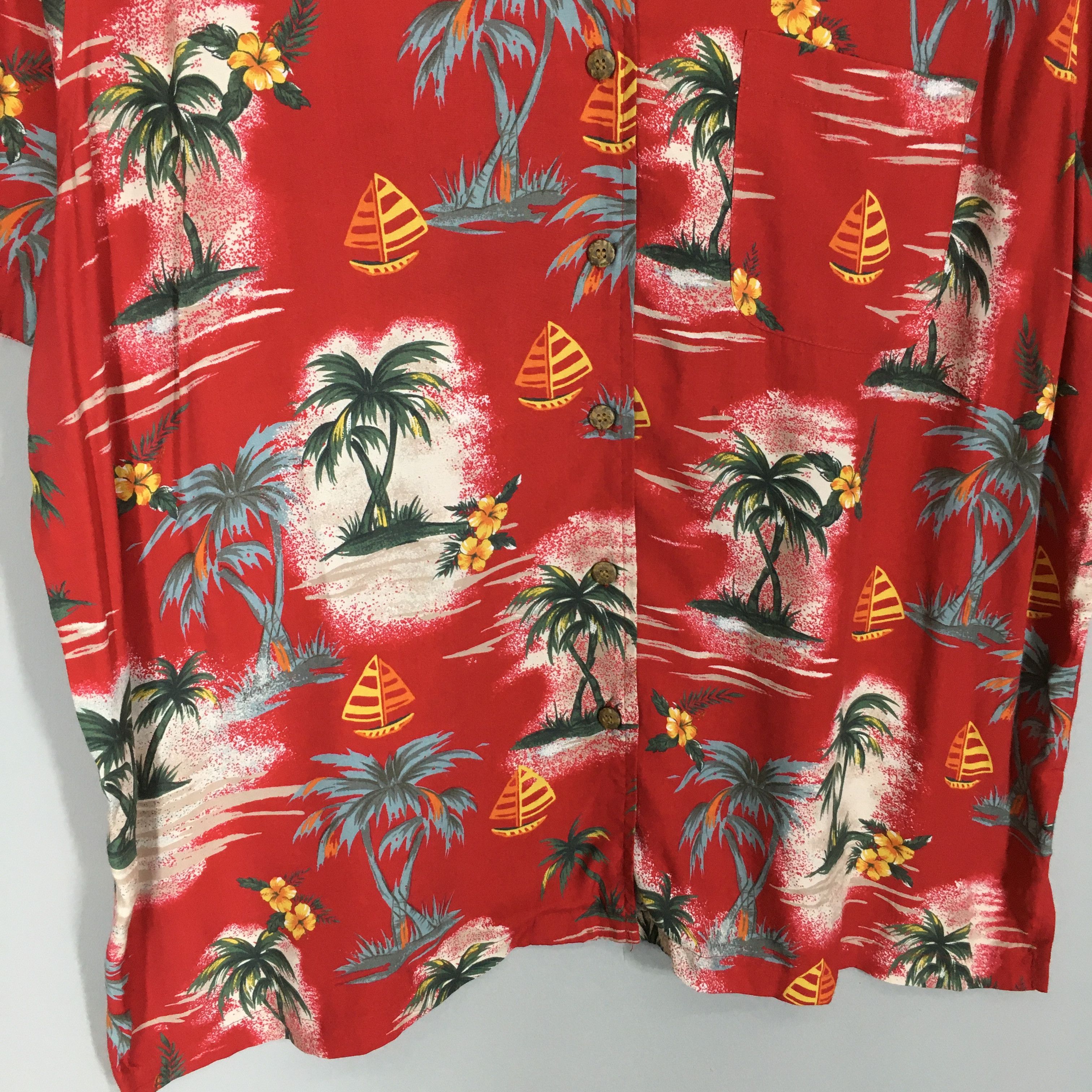 Vintage Vintage 90s Aloha Summer Hawaiian Rayon Shirt XXLarge Size XXL / US 16-18 / IT 52-54 - 4 Thumbnail