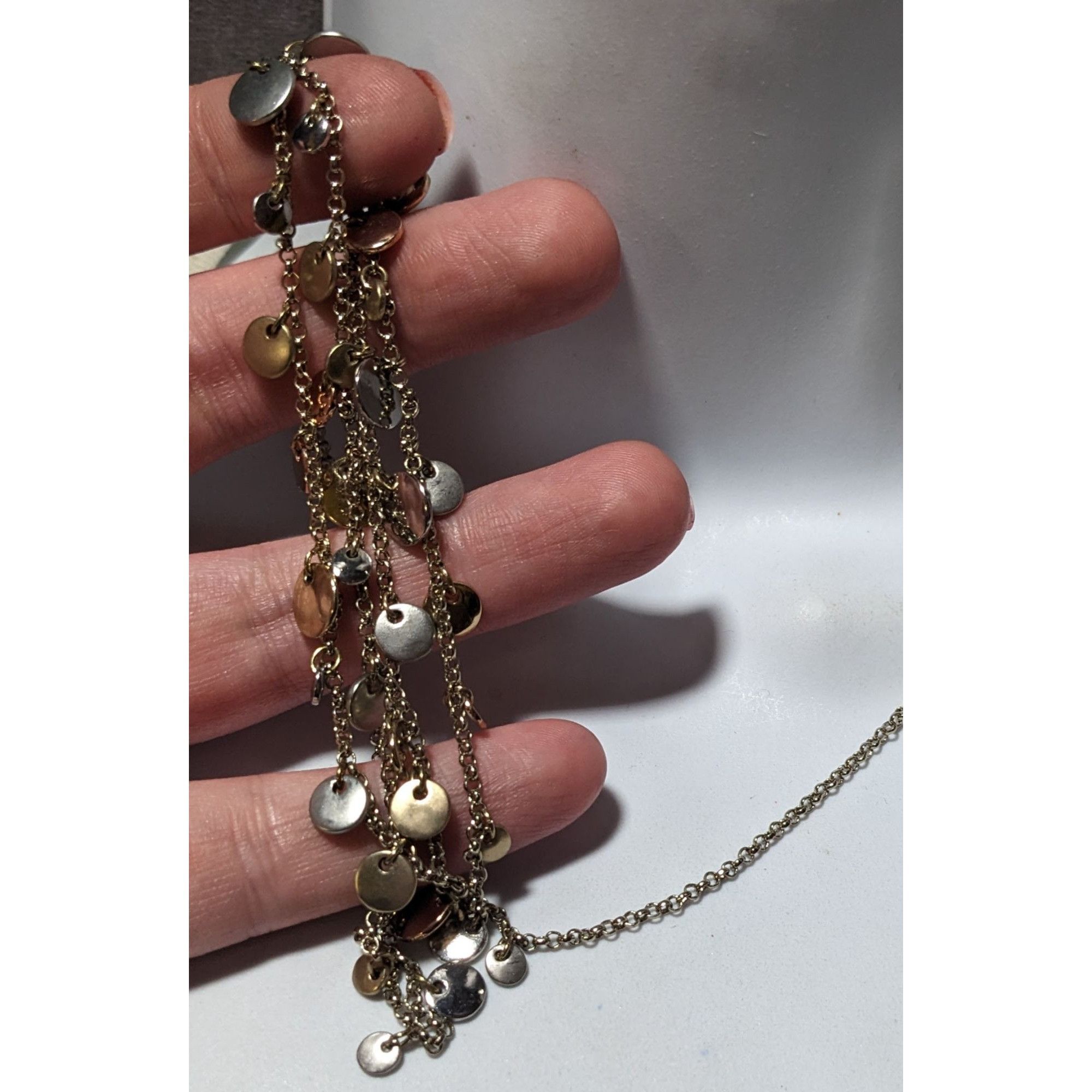 Loft Loft Minimalist Metallic Disc Charm Necklace Size ONE SIZE - 8 Thumbnail