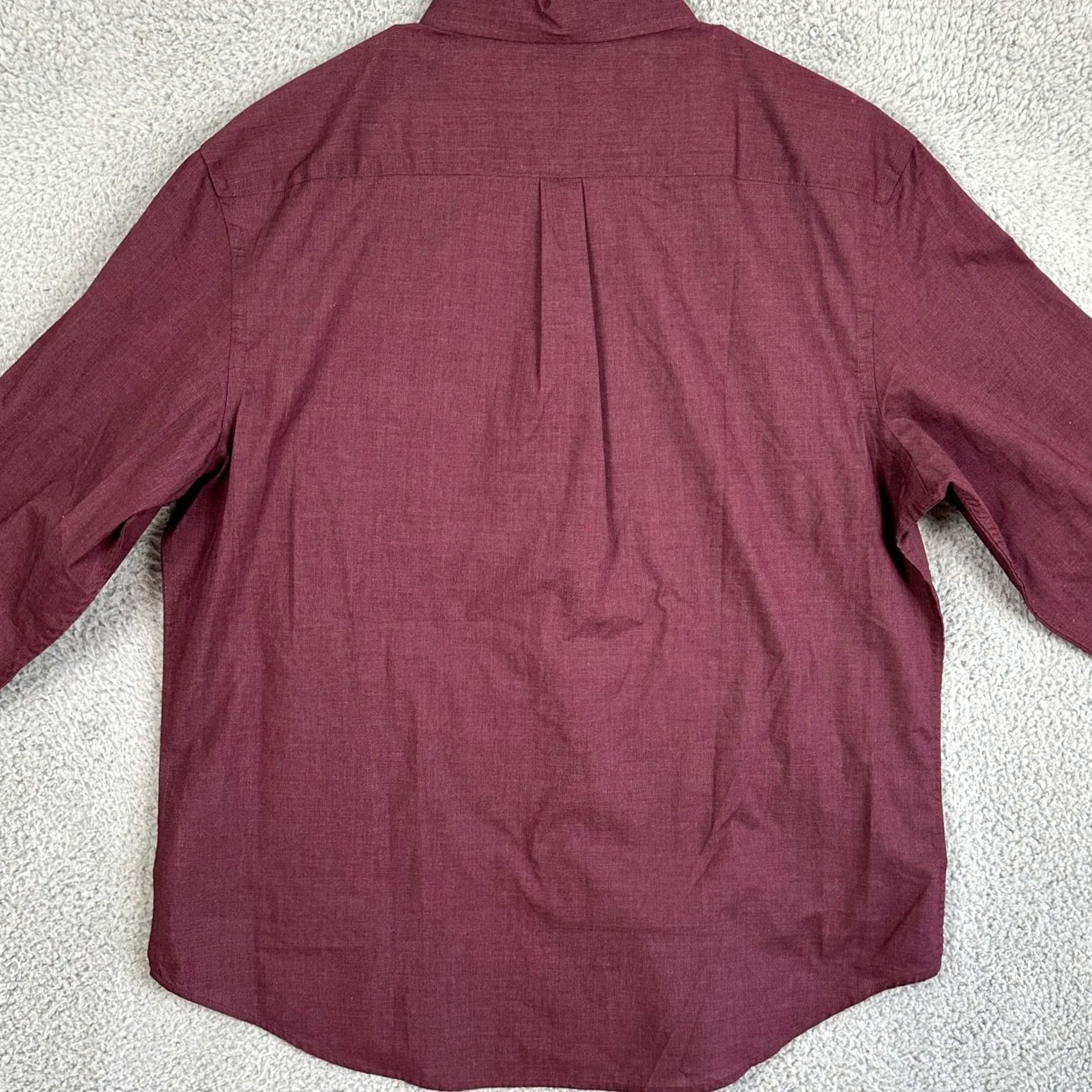 Old Navy Old Navy Shirt Button Down Mens XL Maroon Long Sleeve Slim Fit Casual Pocket NEW Size US XL / EU 56 / 4 - 3 Thumbnail