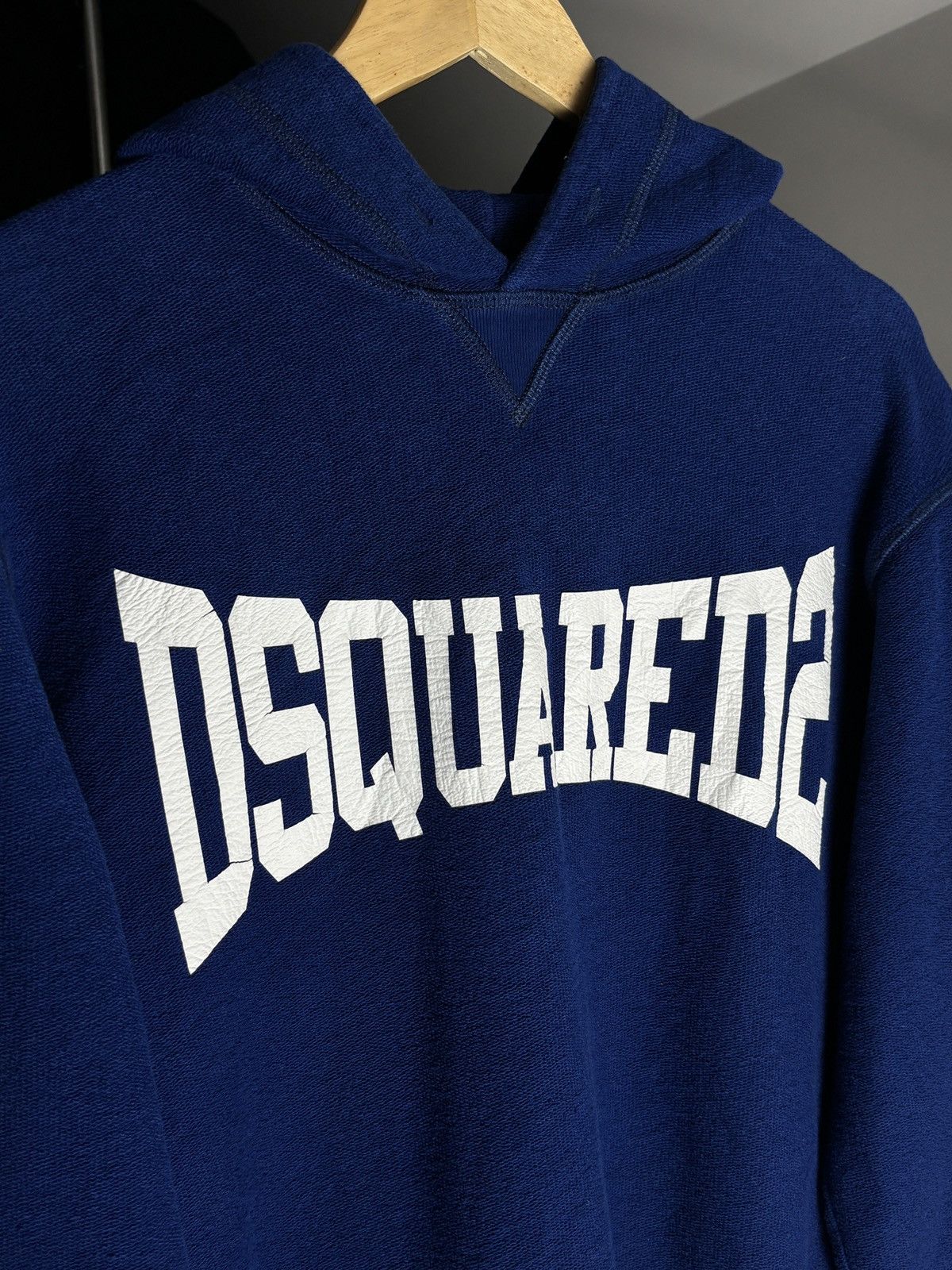 Dsquared2 Dsquared2 Blue Big Logo Towel Hoodie Sweatshirt Size US S / EU 44-46 / 1 - 3 Thumbnail