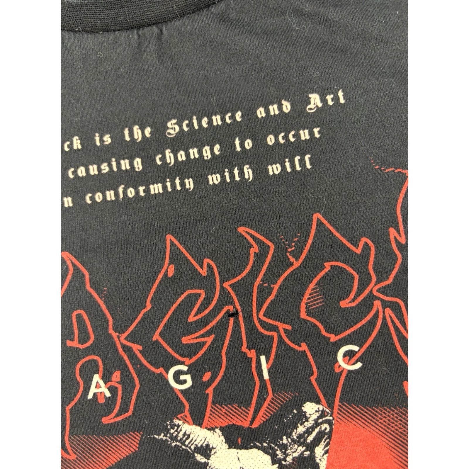 Killstar KILLSTAR T-Shirt Size S Black Crew Neck Graphic Print Gothic Skull Demon Cat Luxury Magick Short Sleeve Unisex Adults Size US S / EU 44-46 / 1 - 5 Thumbnail