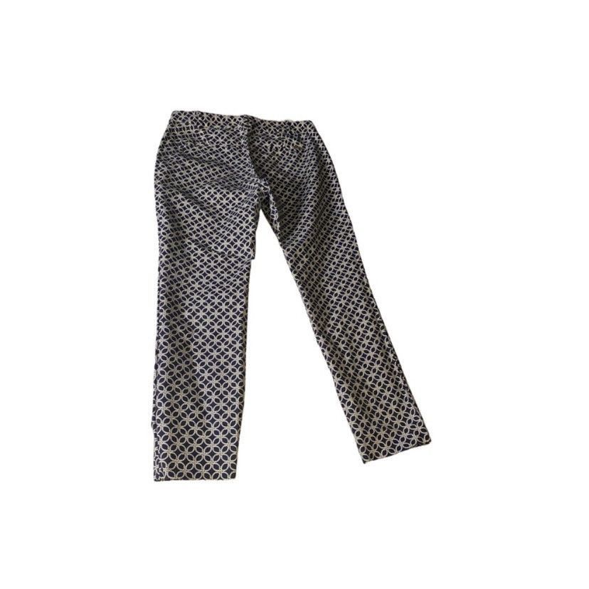 Michael Kors Michael Kors Straight Leg Pants Nautical Chain Print Size 8 Size 30" / US 8 / IT 44 - 5 Thumbnail