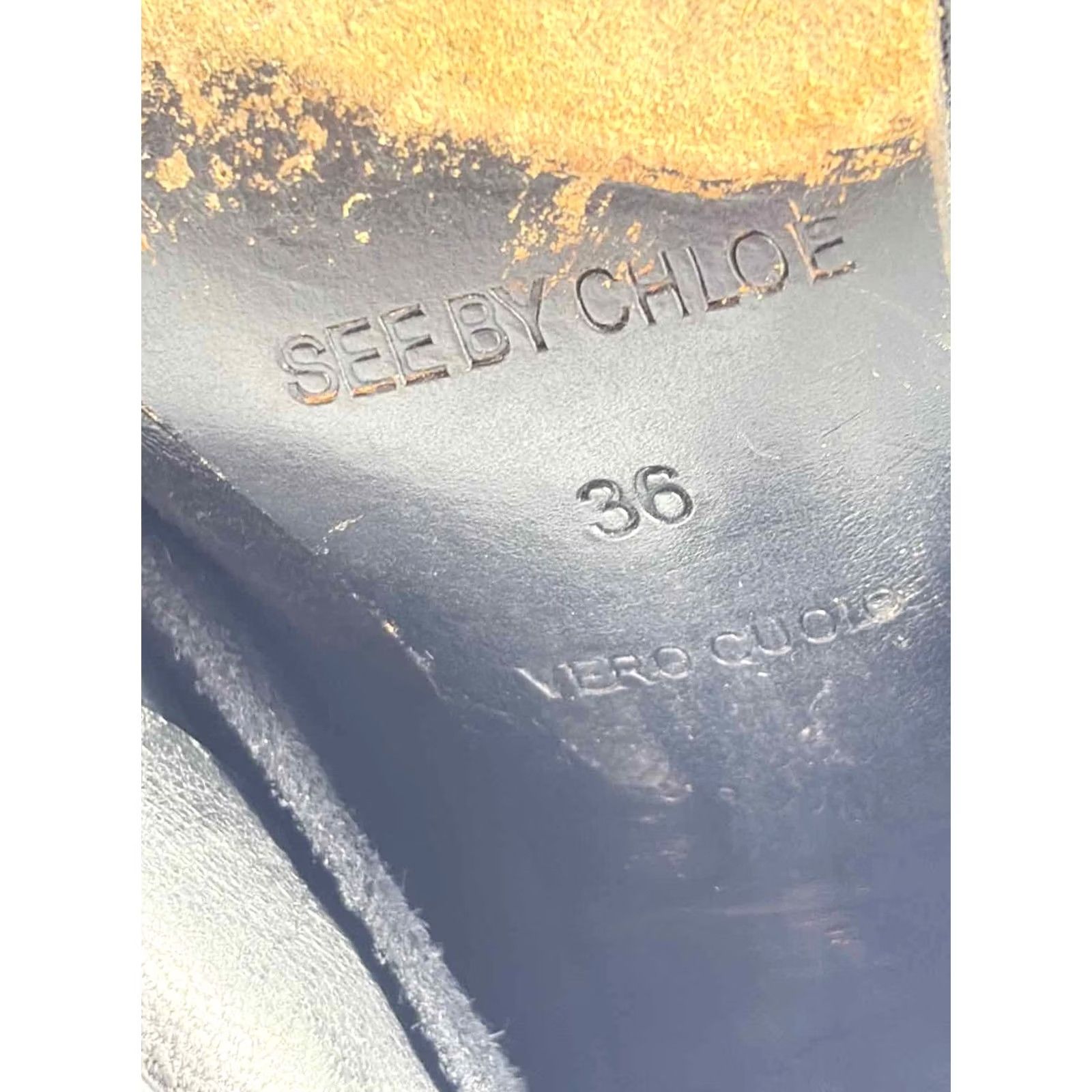 Vintage See By Chloe Black Size 36 Ankle Boot Size US 6 / IT 36 - 7 Thumbnail