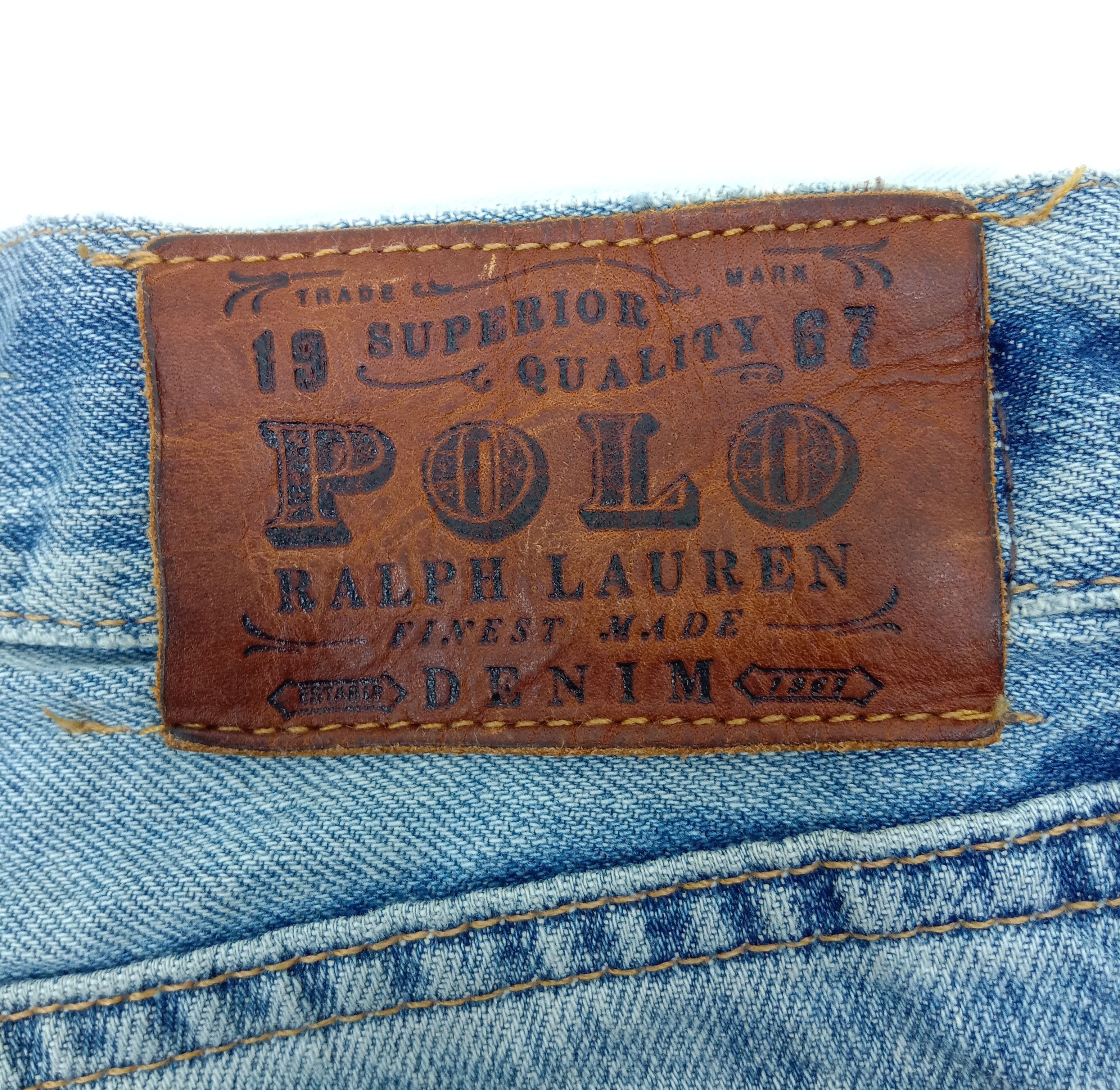 Polo Ralph Lauren Vintage Polo Ralph Lauren Light Wash Distressed Jeans Size US 34 / EU 50 - 14 Thumbnail