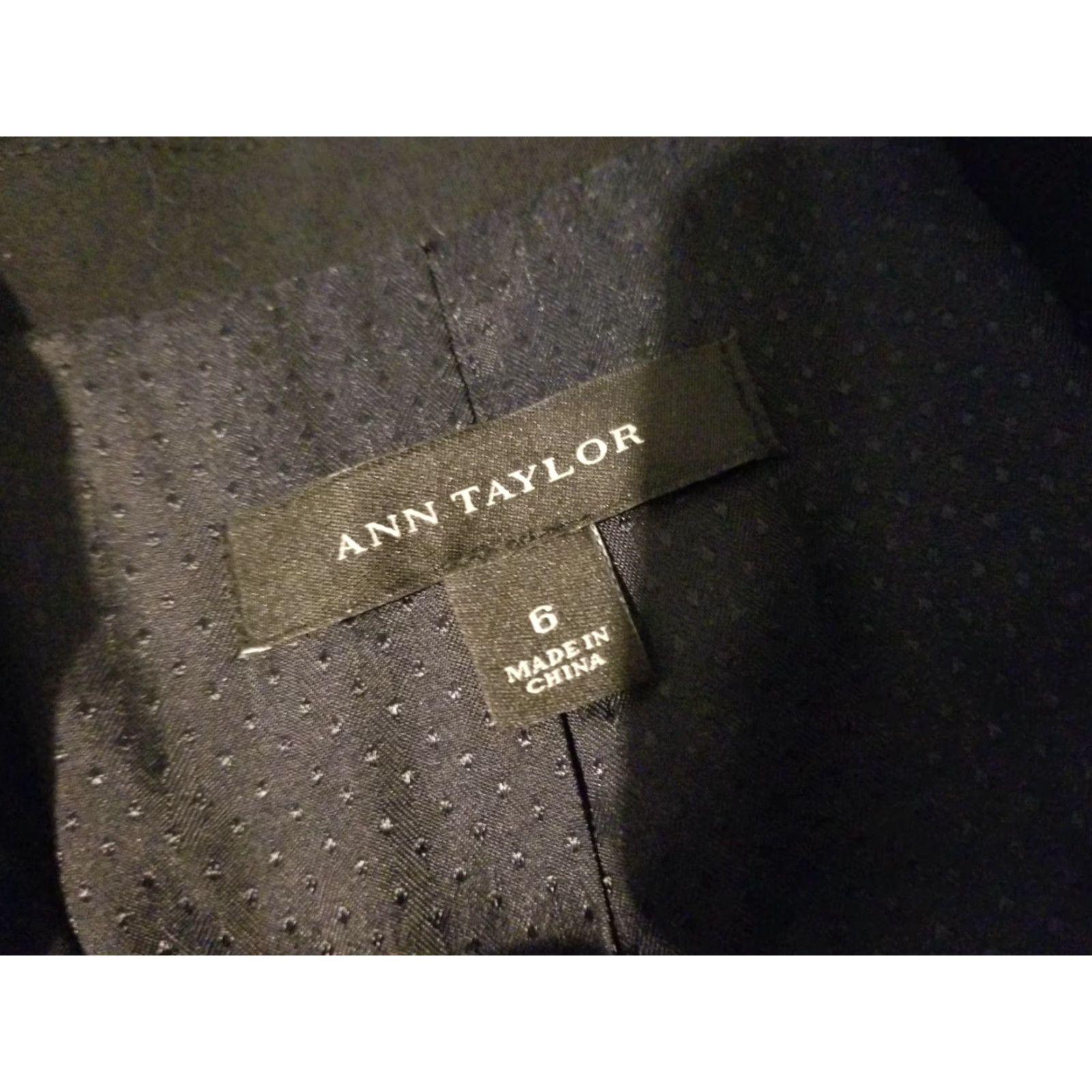 Ann Taylor Womens Ann Taylor Jacket Blazer 6 Black Size M / US 6-8 / IT 42-44 - 3 Thumbnail