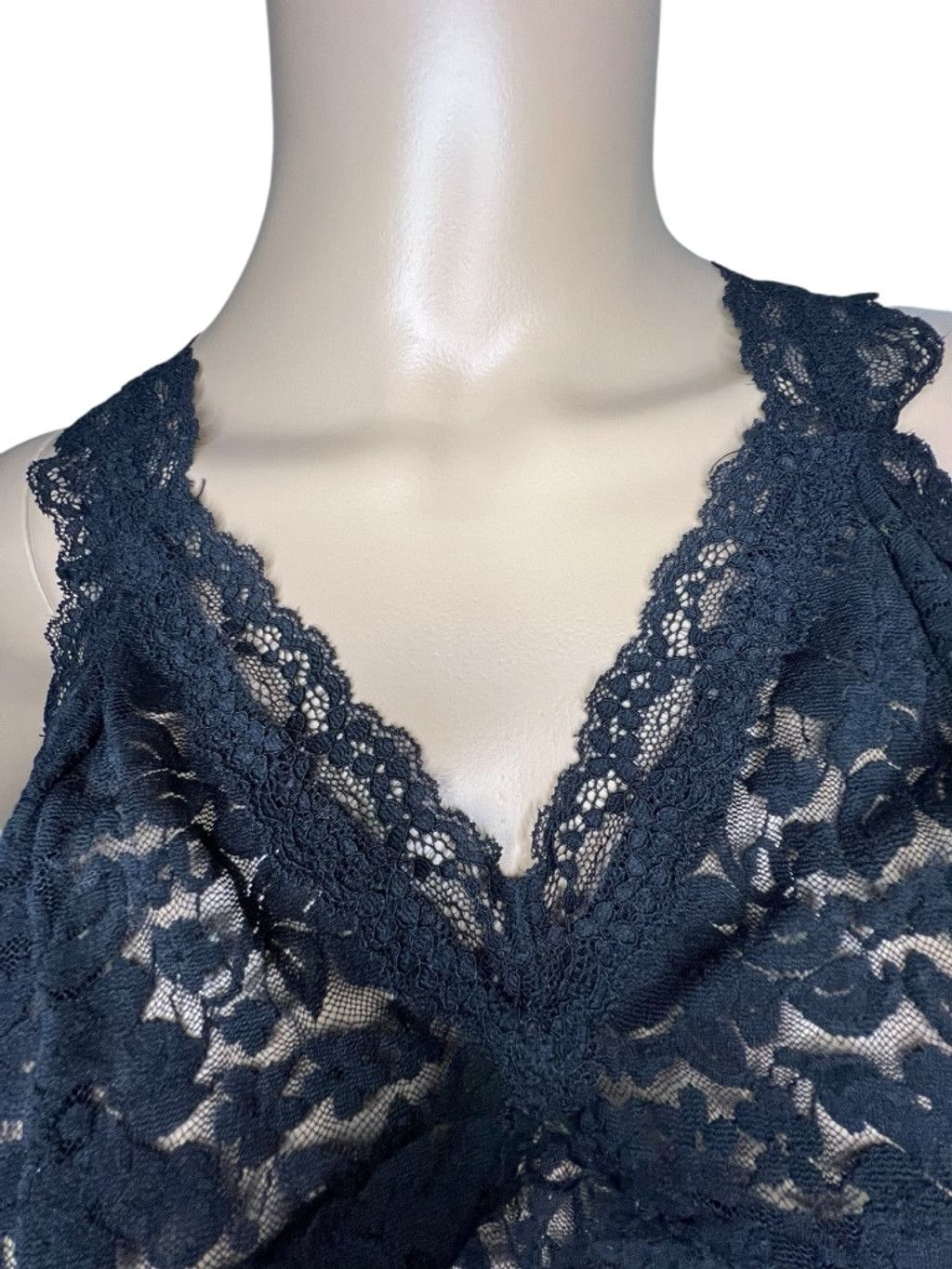Torrid Torrid Sheer Floral Lace Sleeveless Lingerie Tank Top Size L / US 10 / IT 46 - 3 Thumbnail