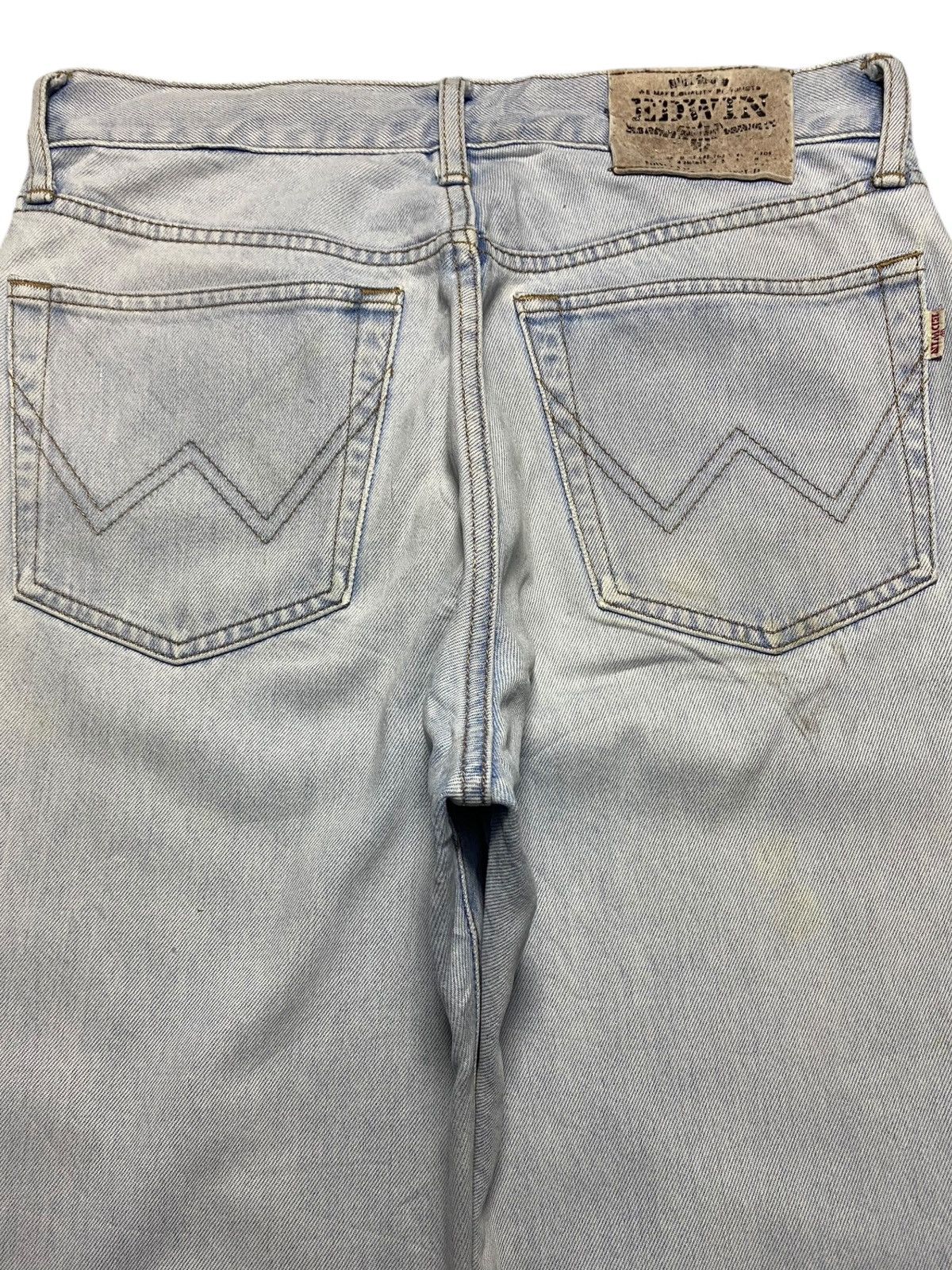 Edwin Vintage Japanese Brand Edwin Light Faded Wash Frayer Jeans Size US 30 / EU 46 - 4 Thumbnail
