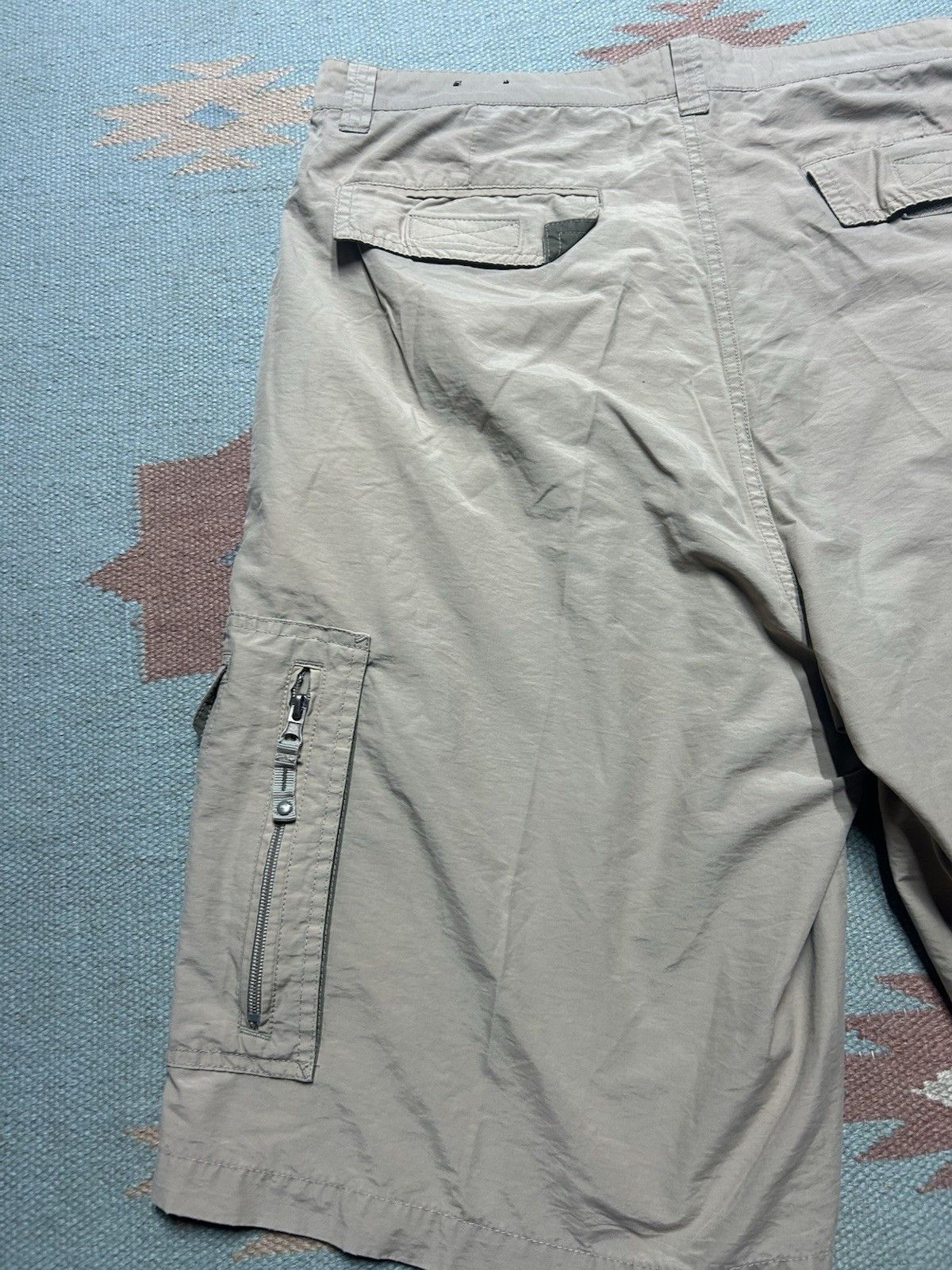 Vintage Emergency Exit cargo shorts cotton nylon khaki tan hiking 36 Size US 36 / EU 52 - 7 Thumbnail