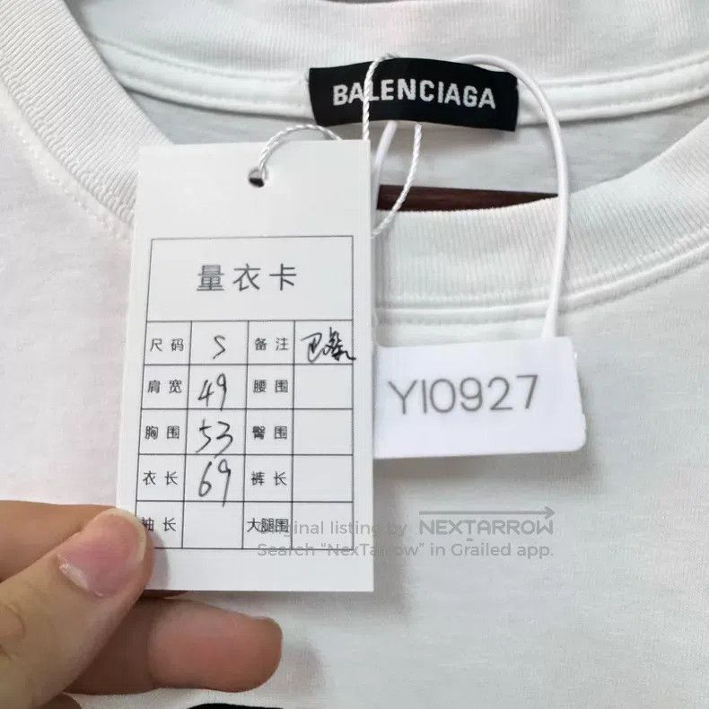 Balenciaga Balenciaga Buckle Double Ring Short Sleeve Size US S / EU 44-46 / 1 - 6 Thumbnail