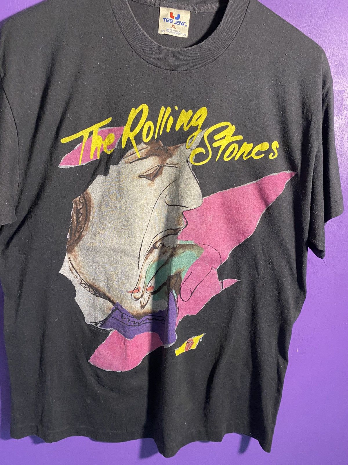 Band Tees Vintage 1989 Rolling stones andy warhol t-shirt Size US L / EU 52-54 / 3 - 3 Thumbnail